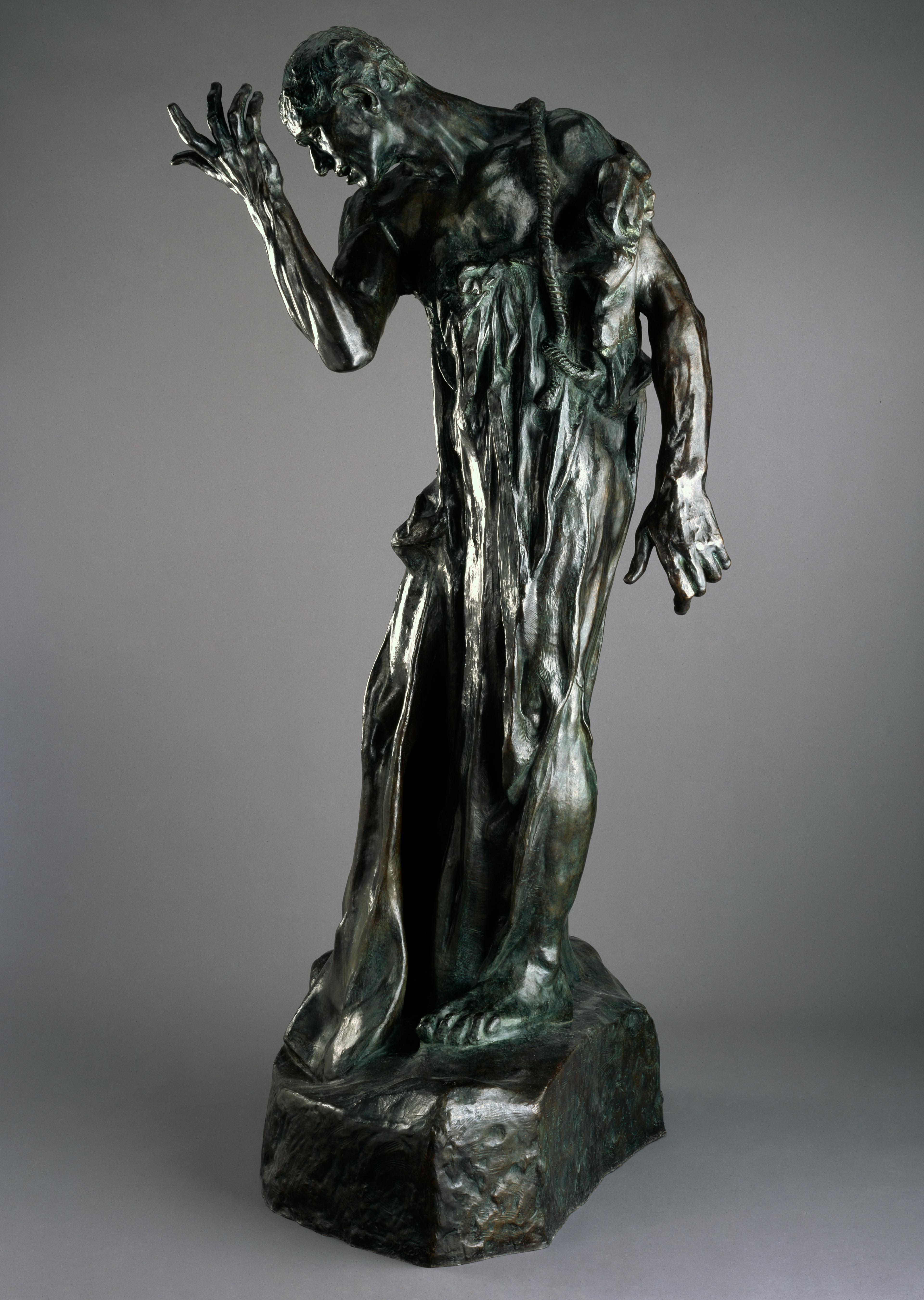 Auguste Rodin (French, 1840–1917). <i>Pierre de Wiessant, Monumental (Pierre de Wissant, monumental)</i>, 1887; cast 1979. Bronze, 84 5/8 × 46 × 39 in. (214.9 × 116.8 × 99.1 cm). Brooklyn Museum; Gift of Iris and B. Gerald Cantor, 84.243.