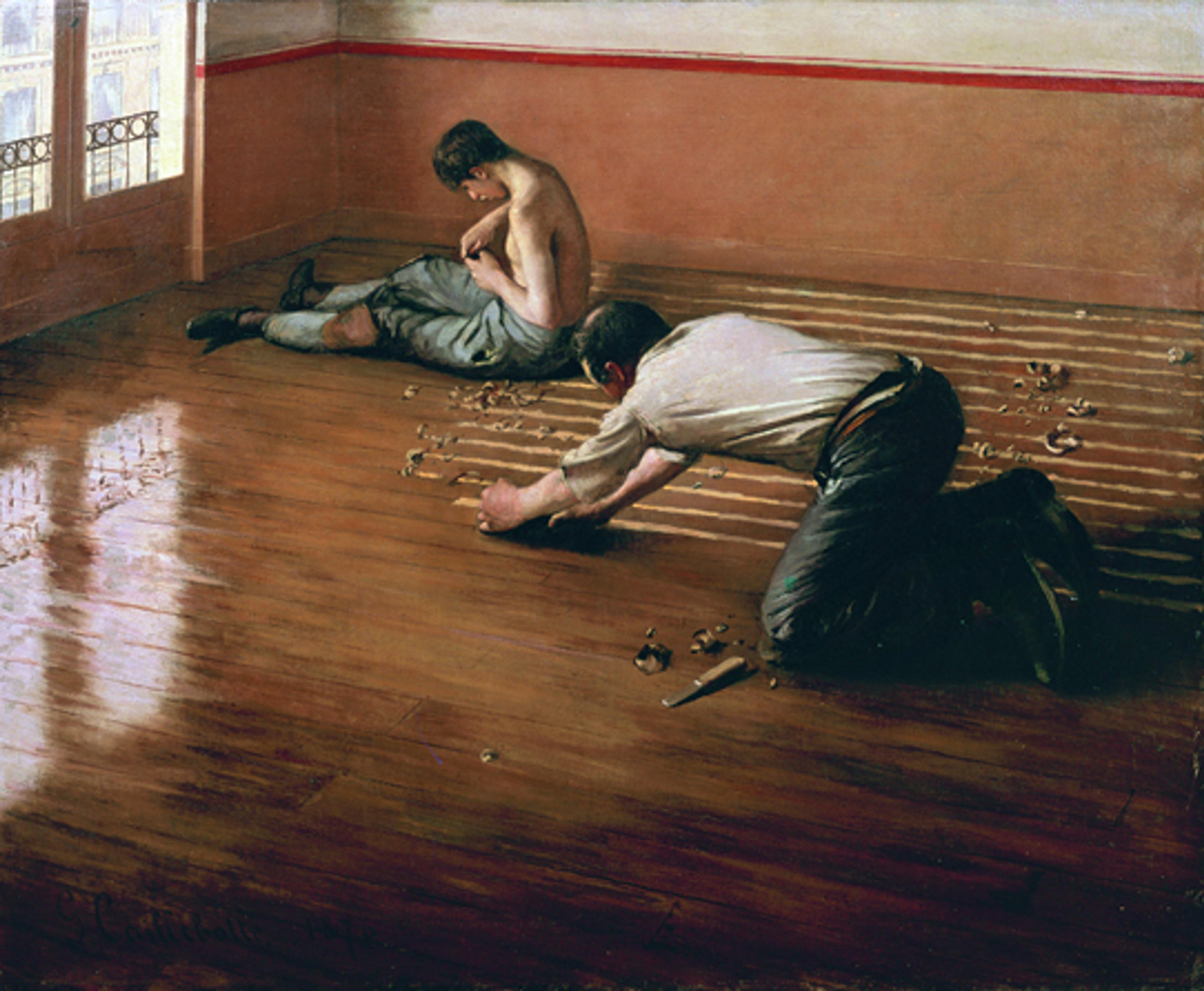 Gustave Caillebotte (French, 1848–1894). The Floor Scrapers, 1876. Oil on canvas, 311⁄2 x 393⁄8 in. (80 × 100 cm). Private collection