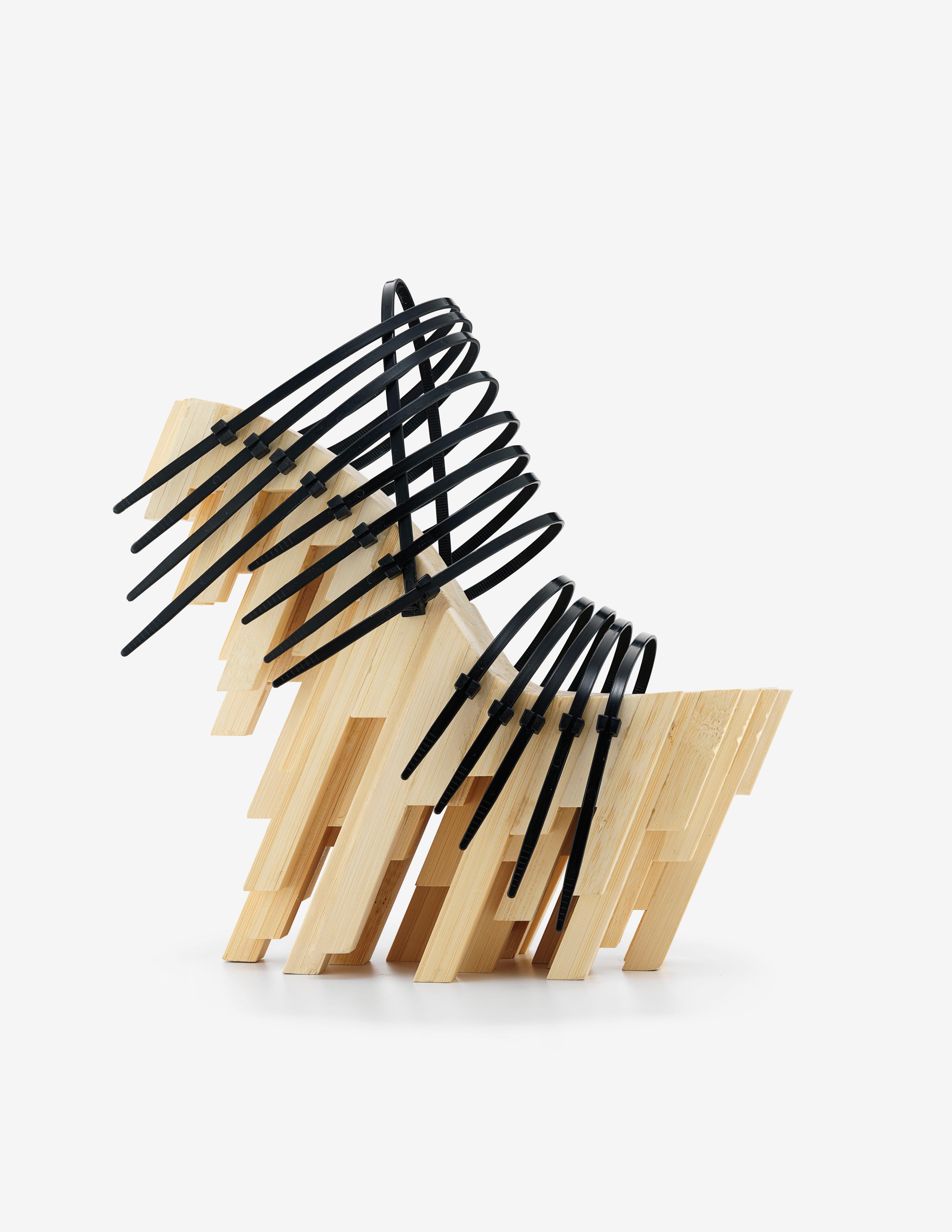 Winde Rienstra. “Bamboo Heel,” 2012. Bamboo, glue, plastic cable ties. Courtesy of Winde Rienstra. Photo: Jay Zukerkorn