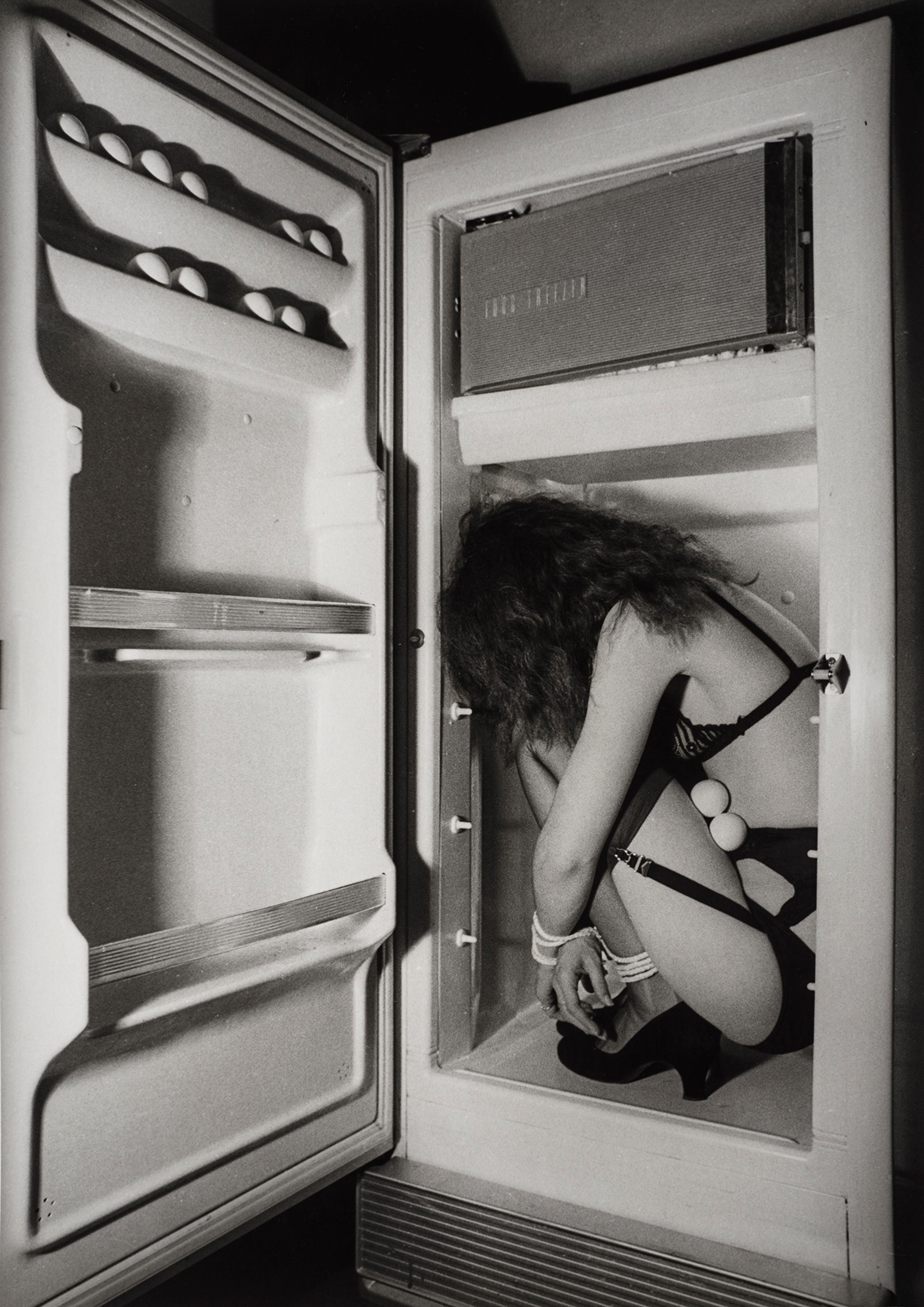 Jimmy DeSana (American, 1949–1990). Refrigerator, 1978. Gelatin silver print, 9 1/2 × 6 3/4 in. (24.1 × 17.1 cm). Courtesy of the Jimmy DeSana Trust and P·P·O·W Gallery, New York. © Estate of Jimmy DeSana. (Photo: Allen Phillips)