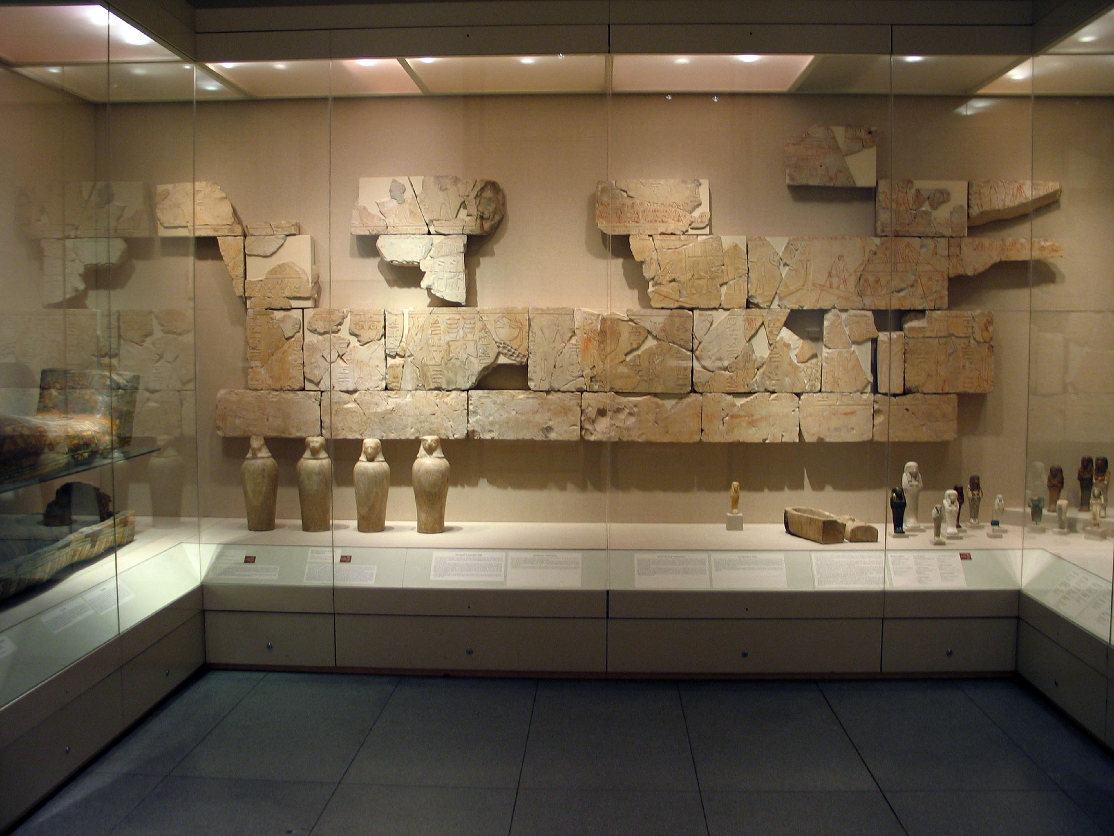 Nes-Peka-Shuti Relief, circa 664–610 B.C.E. Limestone, 93⁄4 × 291⁄2 in. (24.8 × 74.9 cm). Brooklyn Museum, Charles Edwin Wilbour Fund, 52.131.1–32