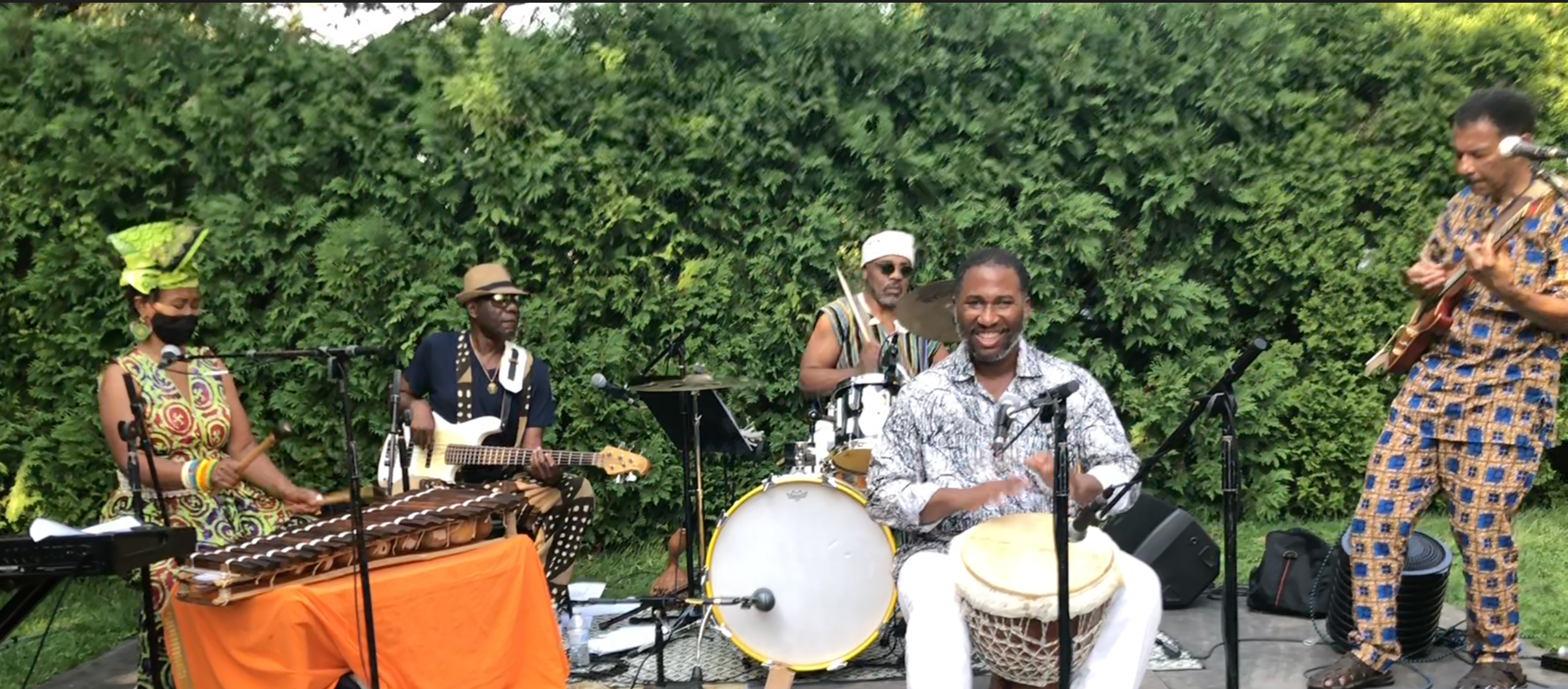 Pheeroan akLaff New African Brew. (Photo: courtesy Jazz Foundation of America)
