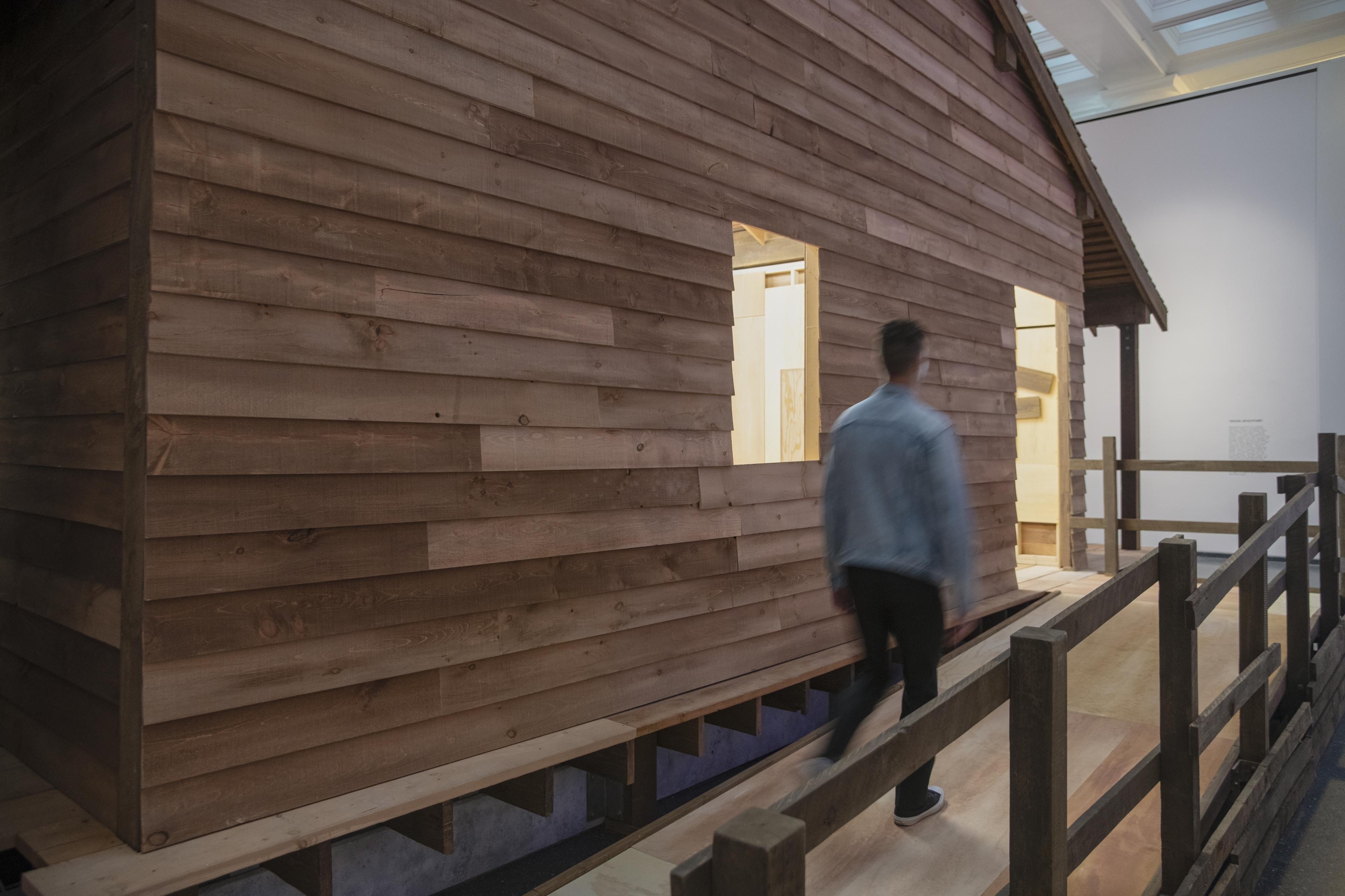 Installation view, Virgil Abloh: “Figures of Speech.” Brooklyn Museum, July 1, 2022–January 29, 2023. (Photo: Danny Perez, Brooklyn Museum)