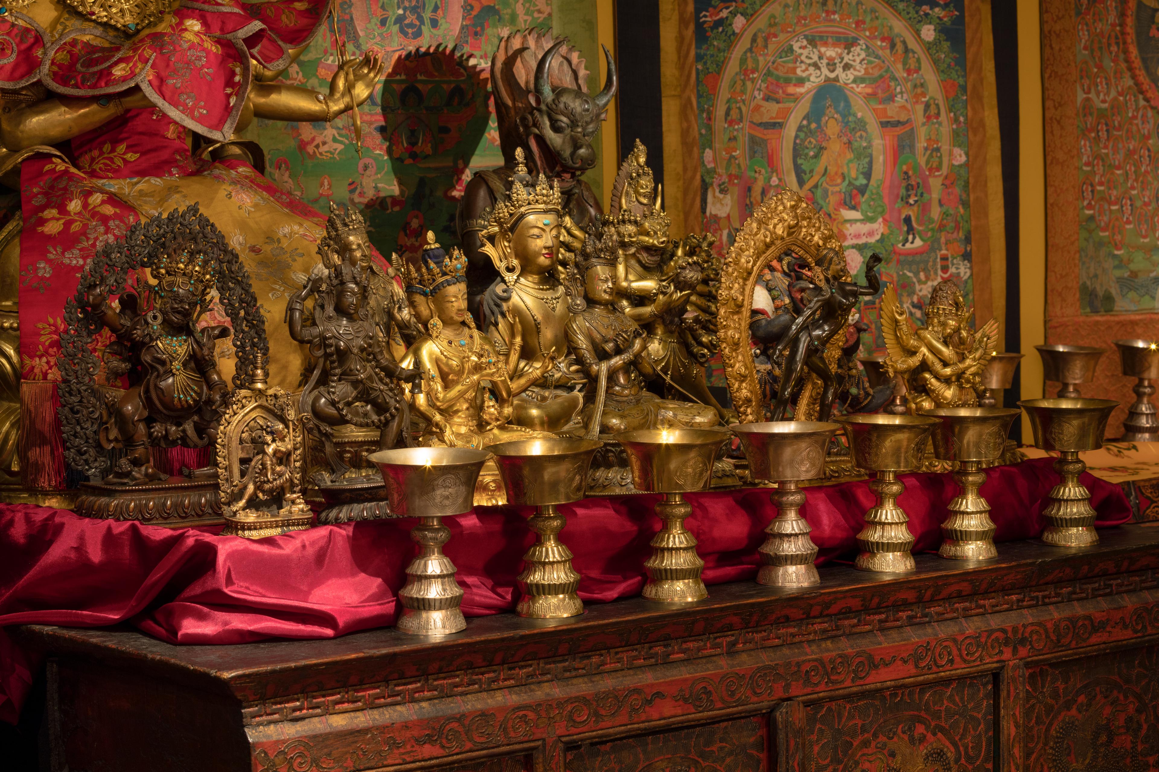 Rubin Museum Tibetan Buddhist Shrine Room, 2025. (Photo: Dave De Armas, courtesy of the Rubin Museum of Himalayan Art)