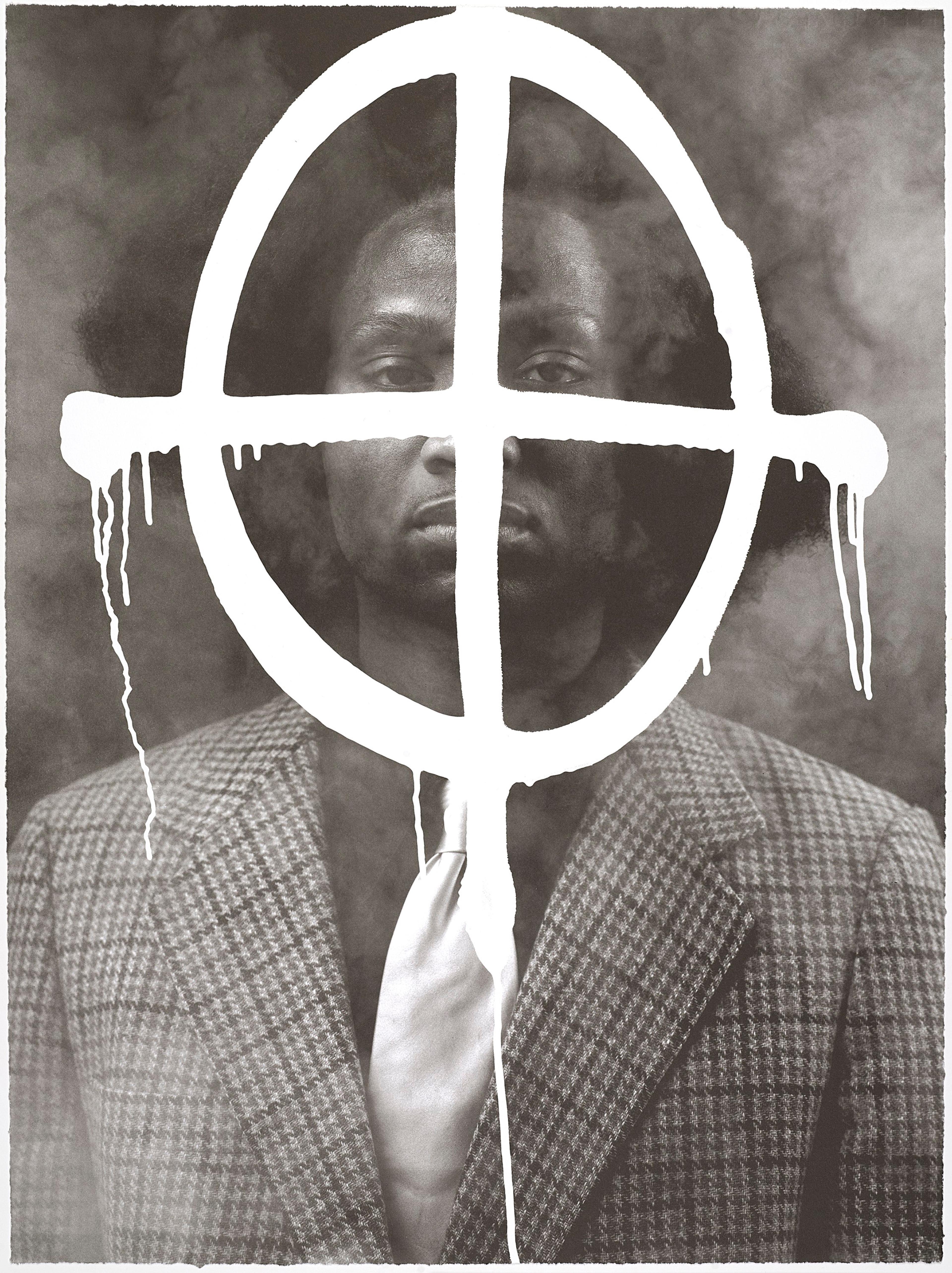 Rashid Johnson (American, born 1977). Thurgood in the Hour of Chaos, 2009. Edition: 46/50. Photolithograph, 30 x 22 in. (76.2 x 55.9 cm). Brooklyn Museum; Gift of Exit Art, 2013.30.28. © Rashid Johnson (Photo: Brooklyn Museum)