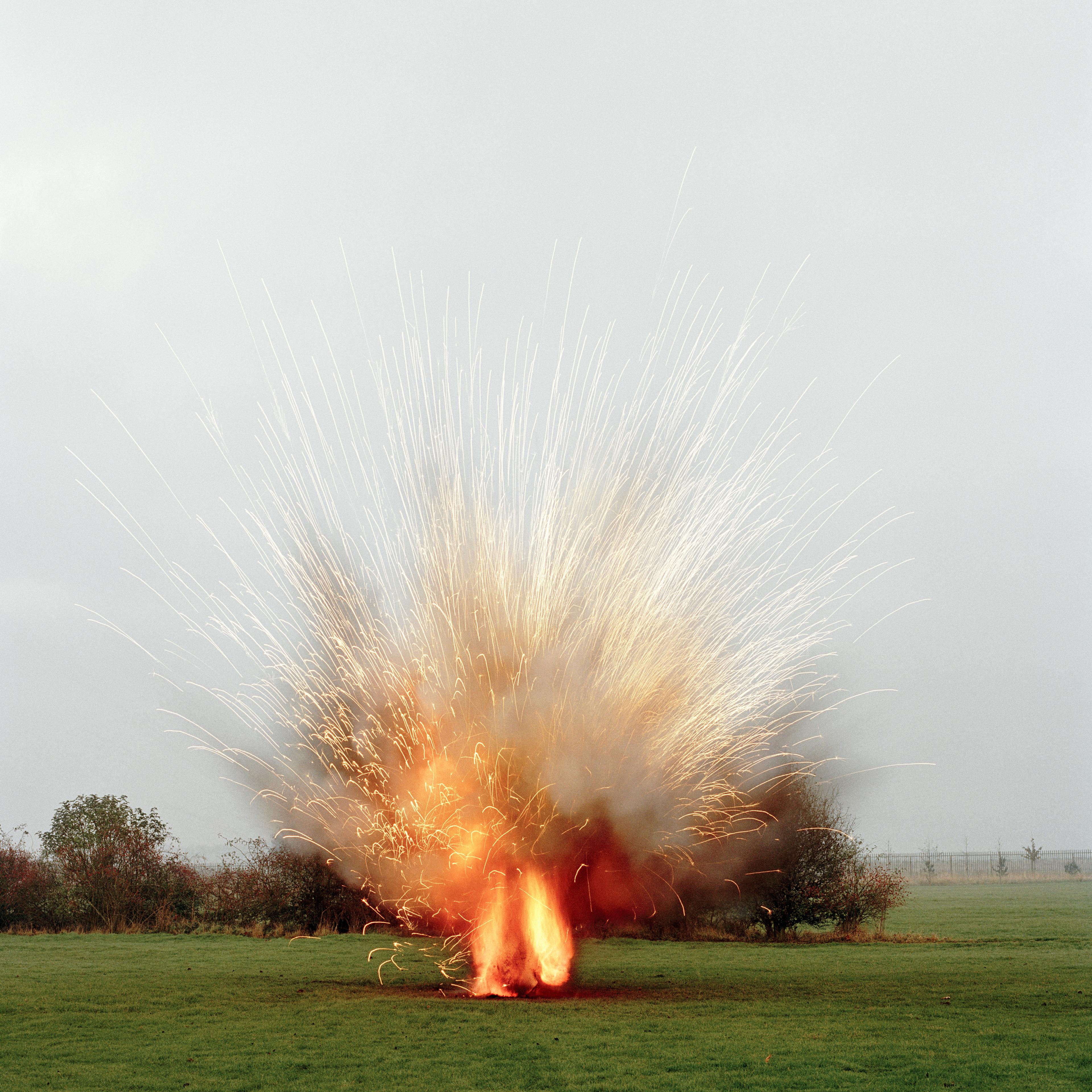 Sarah Pickering. Landmine, from the series Explosion, 2005. Chromogenic print. The Sir Mark Fehrs Haukohl Photography Collection at the Los Angeles County Museum of Art and Brooklyn Museum, TL2020.6.133. © Sarah Pickering. (Photo: Courtesy of the artist)