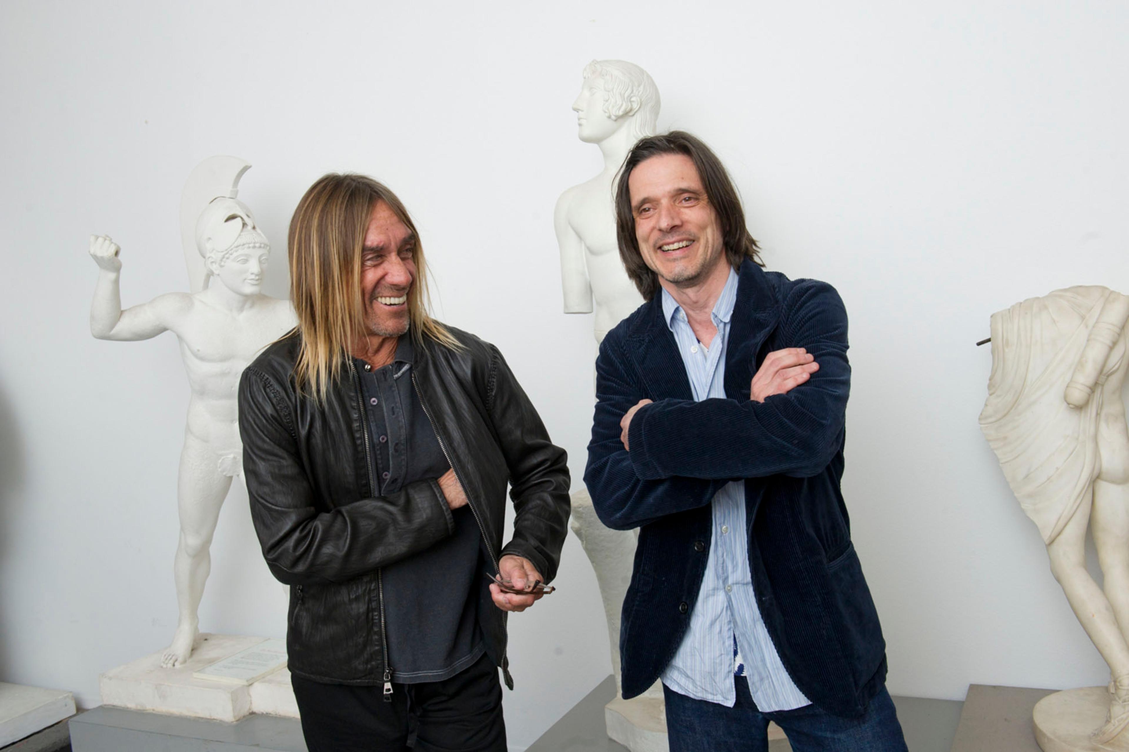 Iggy Pop (left), Jeremy Deller (right), New York, February 2016. (Photo: Elena Olivo, © Brooklyn Museum)