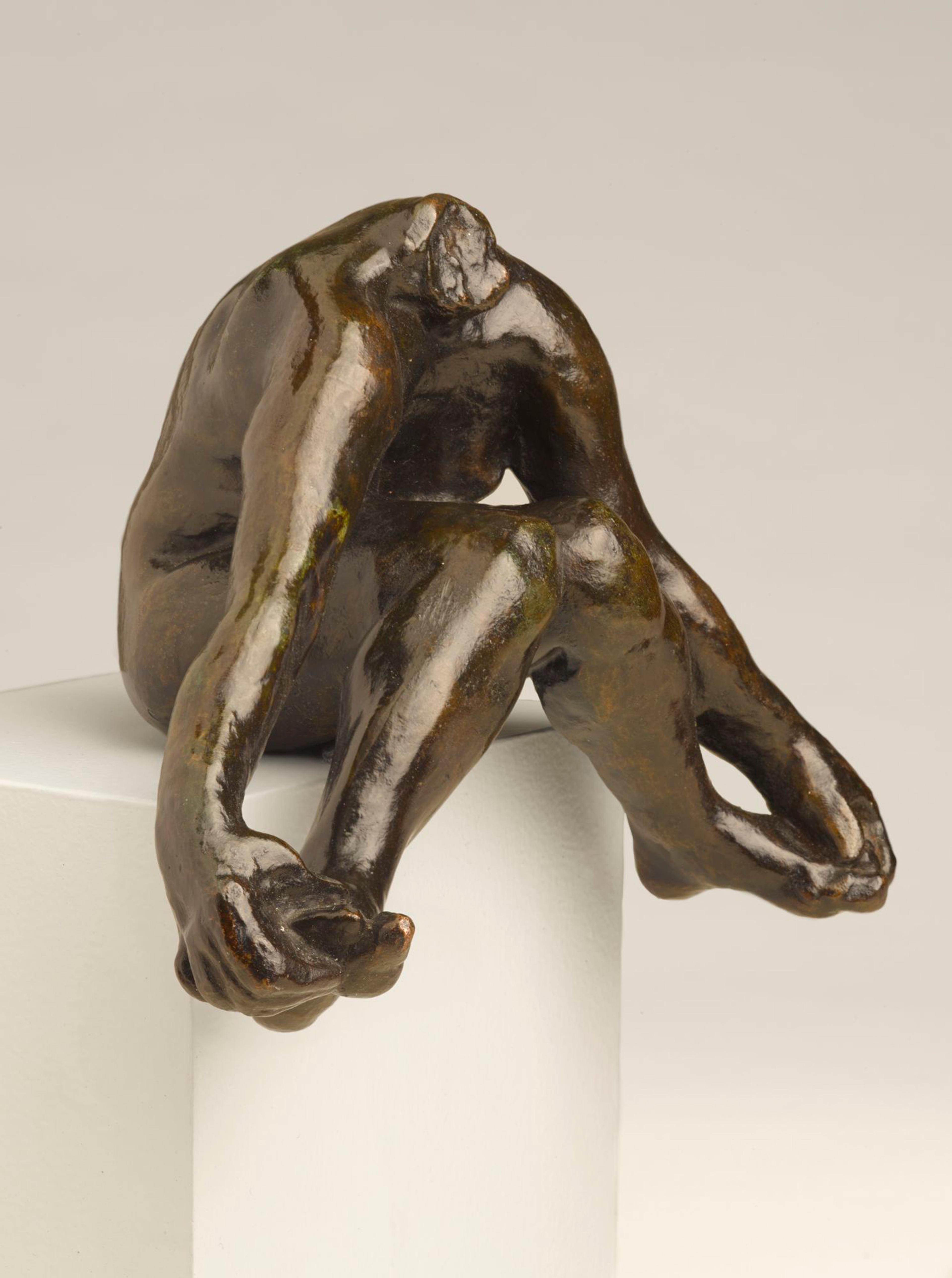 Auguste Rodin (French, 1840–1917). Seated Bather with Feet Apart, 1895–1900; cast after 1972. Cast by Georges Rudier Fondeur, Paris. Bronze, 51/8 x 63/4 x 43/8 in. (13 x 17.1 x 11.1 cm). Brooklyn Museum; Gift of the Iris and B. Gerald Cantor Foundation, 84.75.1. (Photo: Sarah DeSantis)