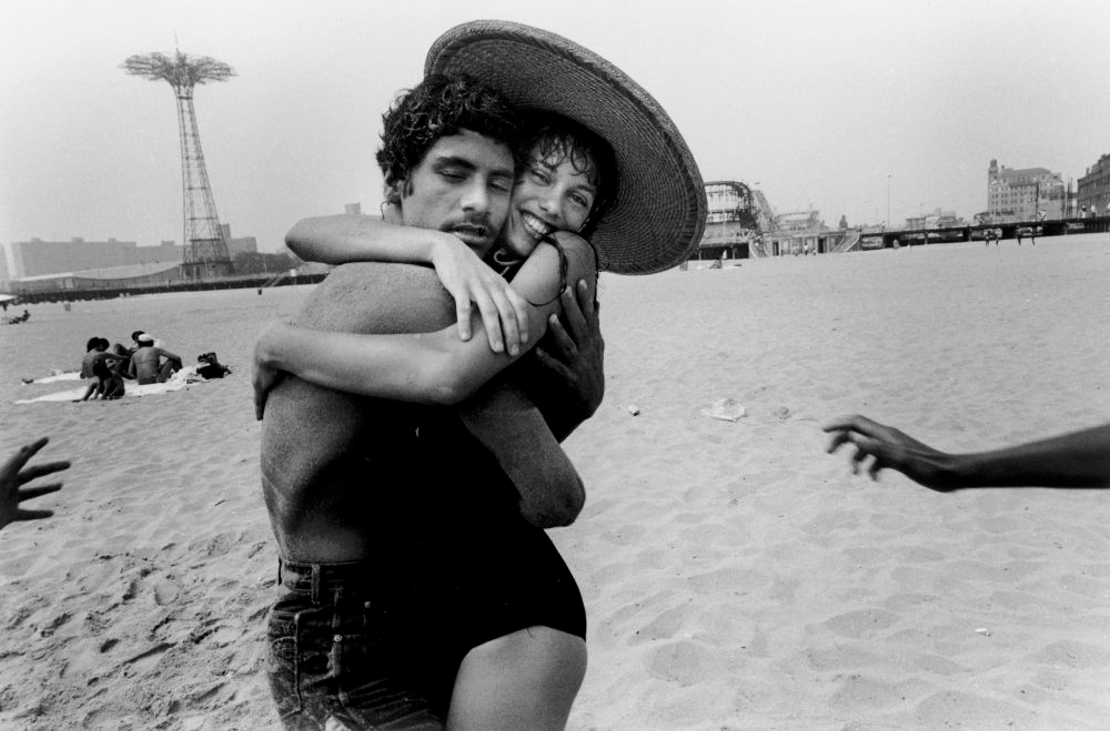 Harvey Stein (American, b. 1941). The Hug: Closed Eyes and Smile, 1982. Digital, inkjet archival print, 13 x 19 in. (33 x 48.3 cm). Collection of the artist. © Harvey Stein, 2011