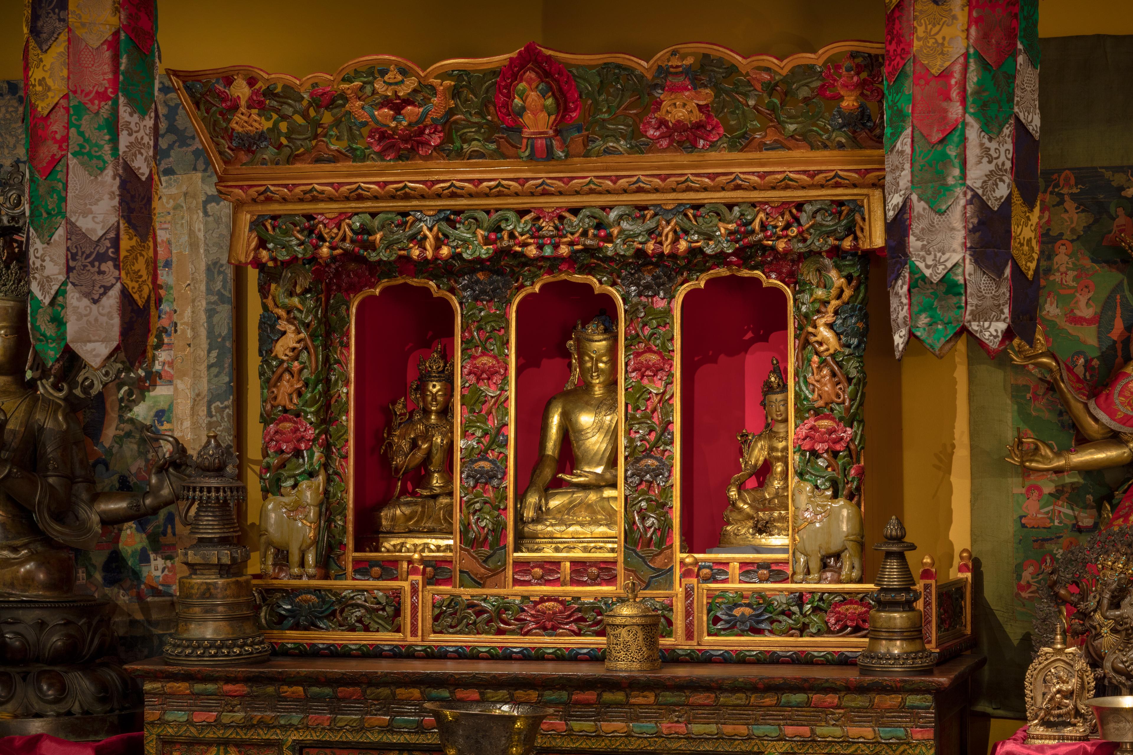 Rubin Museum Tibetan Buddhist Shrine Room, 2025. (Photo: Dave De Armas, courtesy of the Rubin Museum of Himalayan Art)