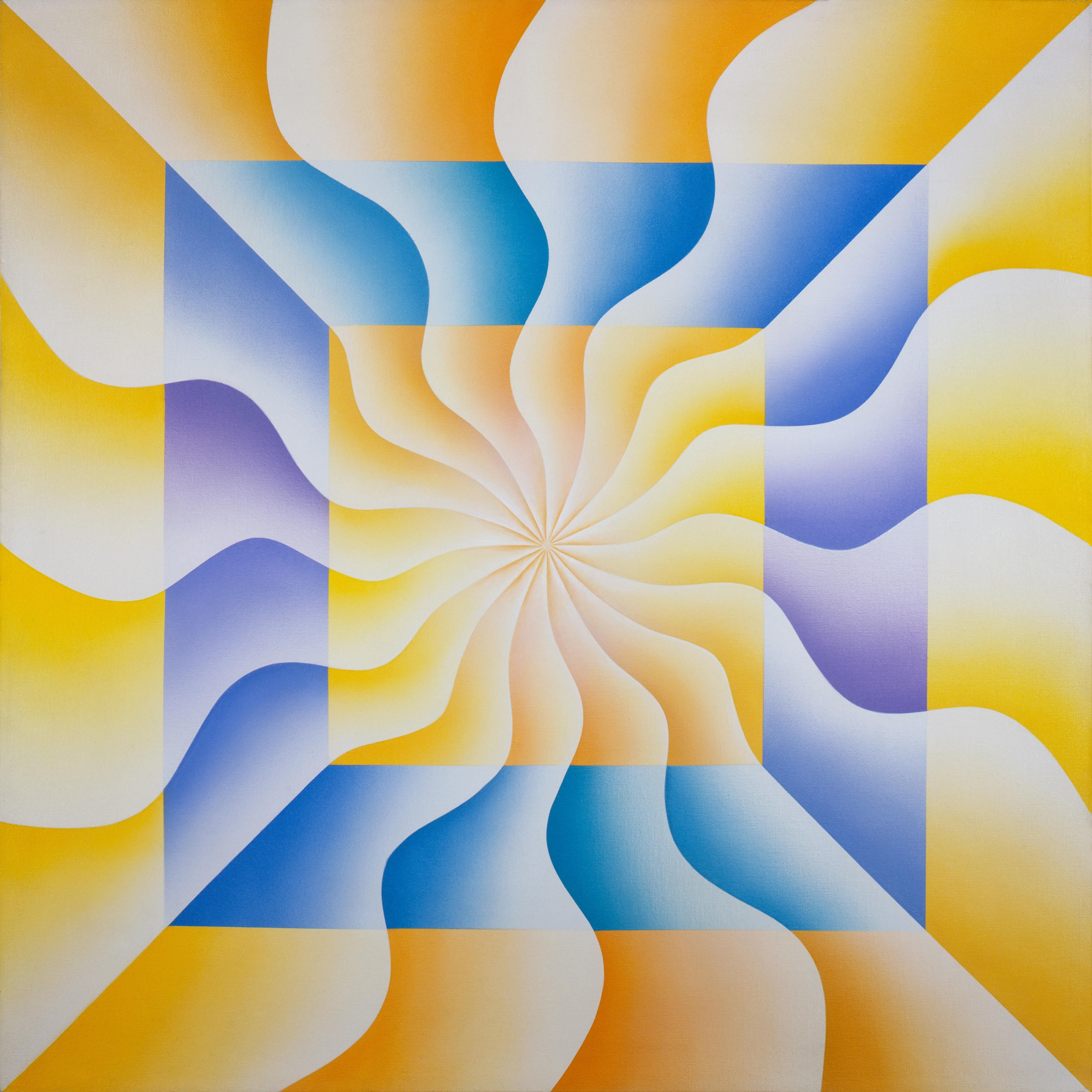 Judy Chicago (American, born 1939). Christina of Sweden (Great Ladies Series), 1973. Sprayed acrylic on canvas, 40 x 40 in. (101.6 x 101.6 cm). Collection of Elizabeth A. Sackler. © 2017 Judy Chicago / Artists Rights Society (ARS), New York. (Photo © Donald Woodman)