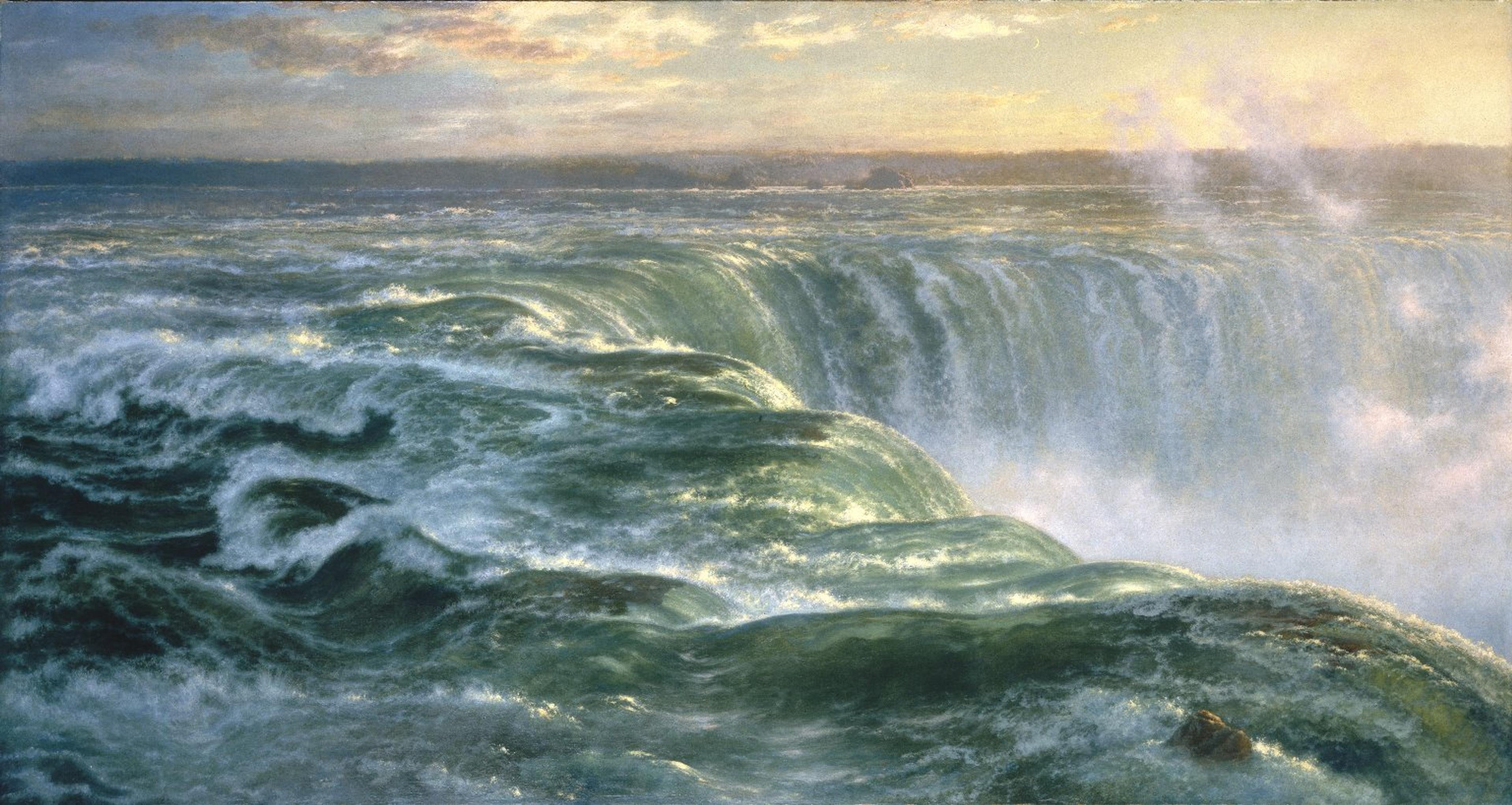 Niagara, 1866. Louis Rémy Mignot (American, 1831–1870).Oil on canvas, 483⁄4 x 911⁄2 in. (123.8 × 232.4 cm). Brooklyn Museum; Gift of Arthur S. Fairchild, 1993.118