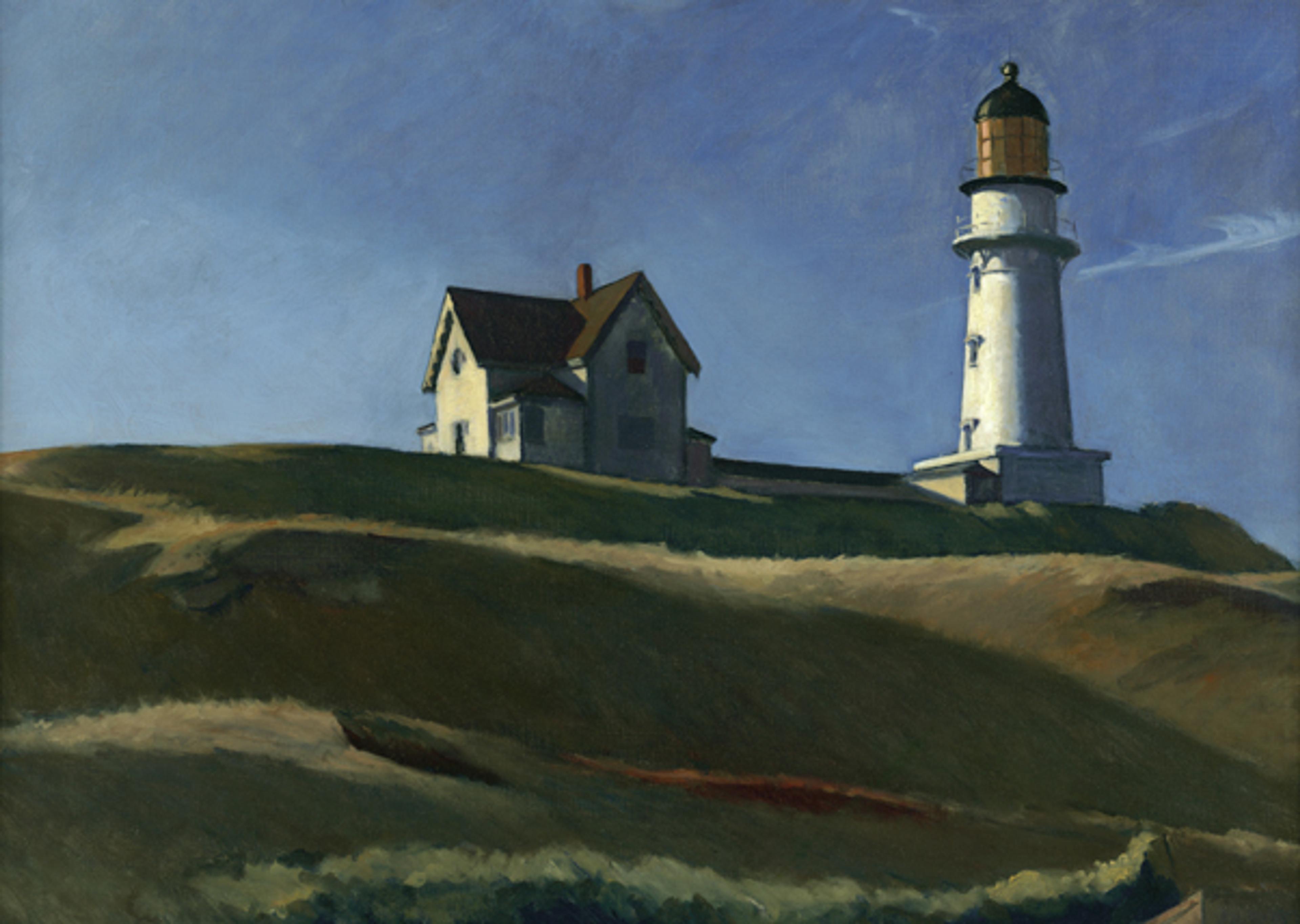 Edward Hopper (American, 1882–1967). Lighthouse Hill, 1927. Oil on canvas, 291⁄16 x 401⁄4 in. (73.8 × 102.2 cm). Dallas Museum of Art, Gift of Mr. and Mrs. Maurice Purnell, 1958.9. © Heirs of Josephine N. Hopper, licensed by the Whitney Museum of American Art