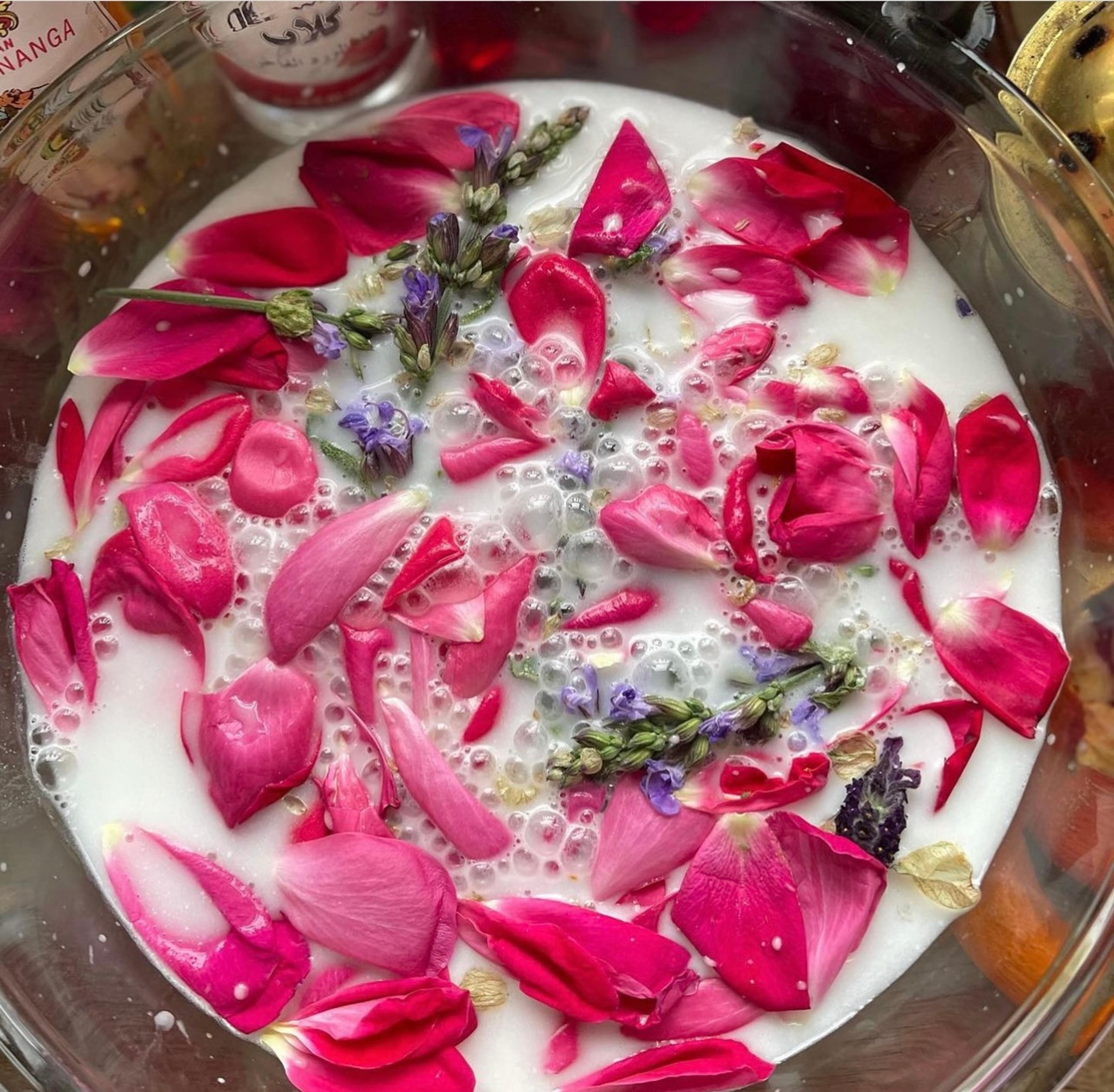 Traditional use of plants in a spiritual herbalism ritual. (Photo: Laval Bryant-Quigley)