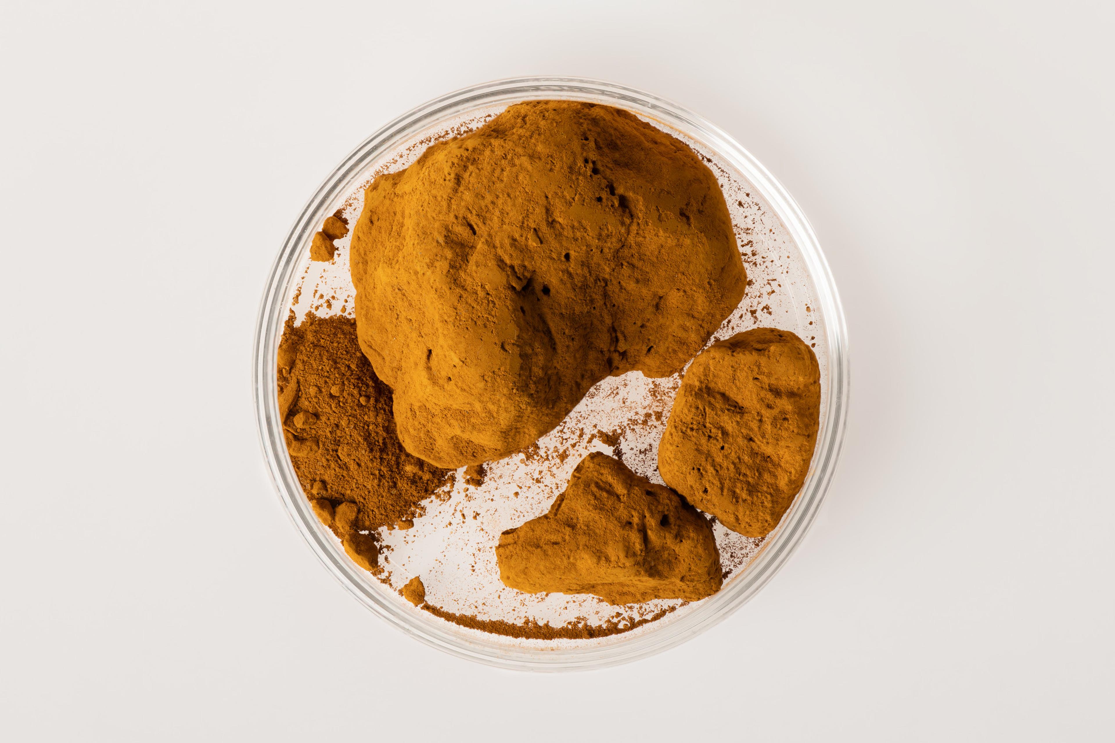 Yellow ochre pigment (34.6048c). (Photo: Brooklyn Museum)