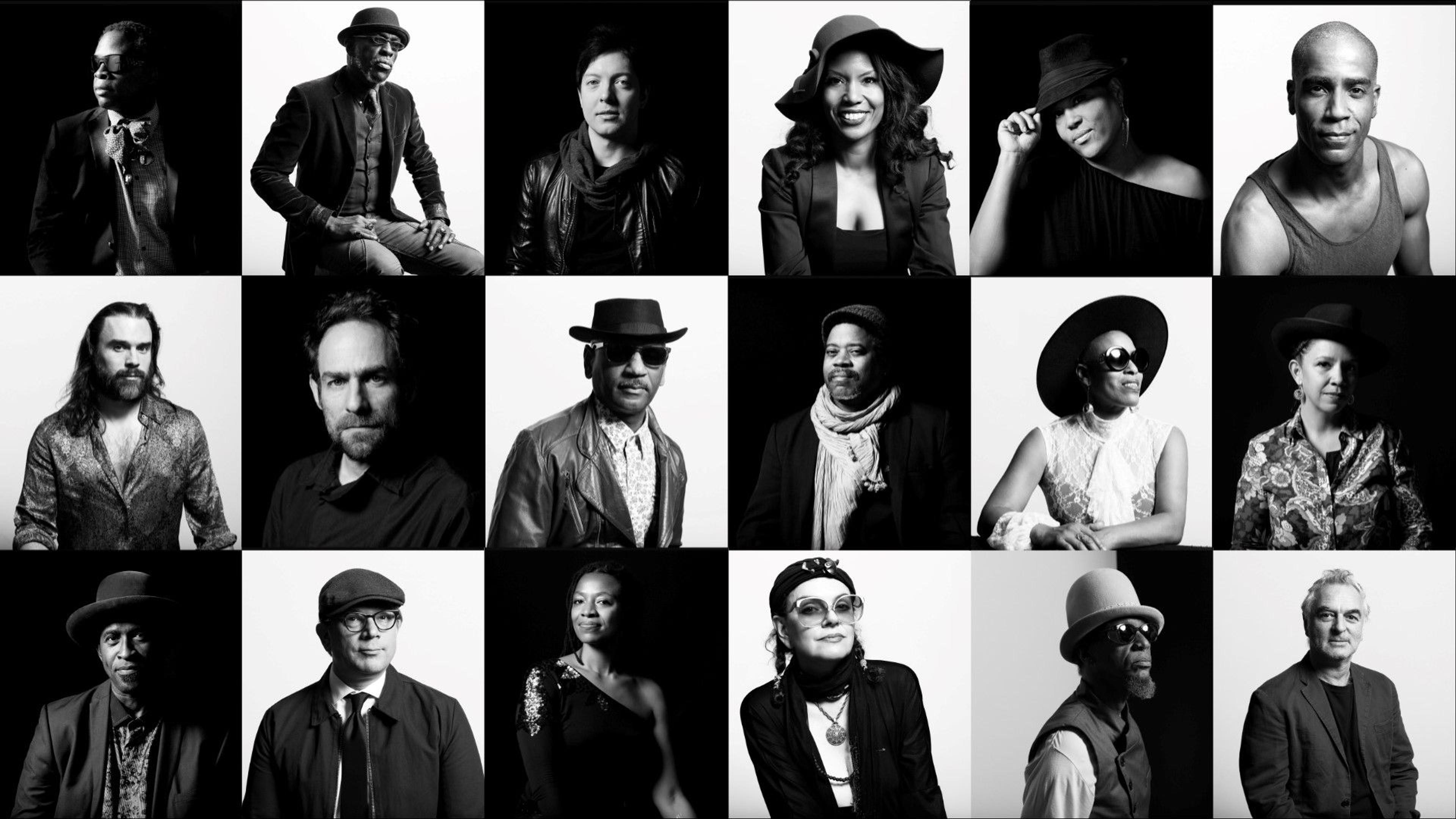 Members of Burnt Sugar the Arkestra Chamber. (Photos: Shane Nelson, collage by Amy Gail)