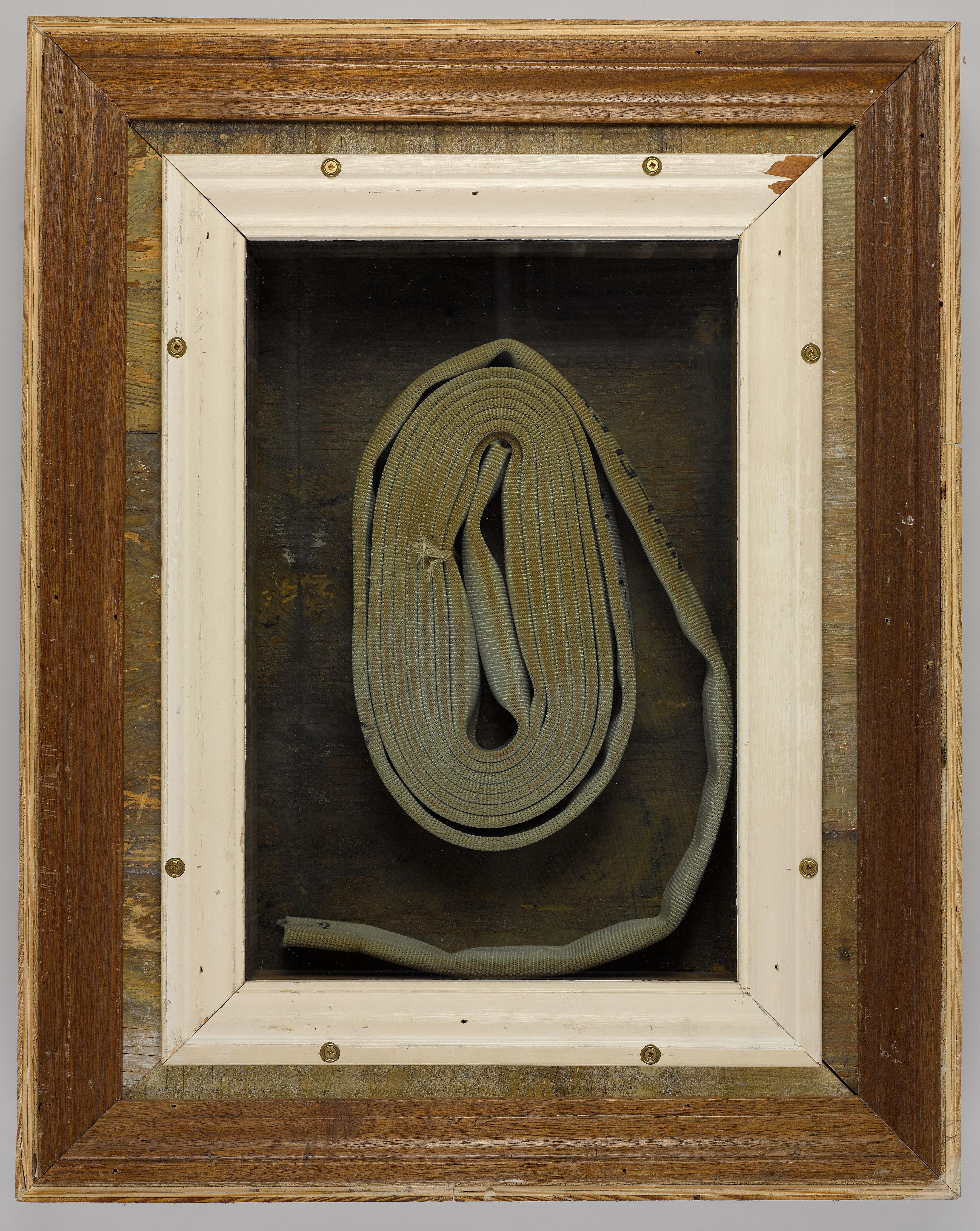 Theaster Gates (American, born 1973). In Case of Race Riot II, 2011. Wood, metal, and hoses, 32 × 25 × 6 in. (81.3 × 63.5 × 15.2 cm). Brooklyn Museum, Purchase gift of Jill and Jay Bernstein, 2011.9. © Theaster Gates. (Photo: Sarah DeSantis, Brooklyn Museum)