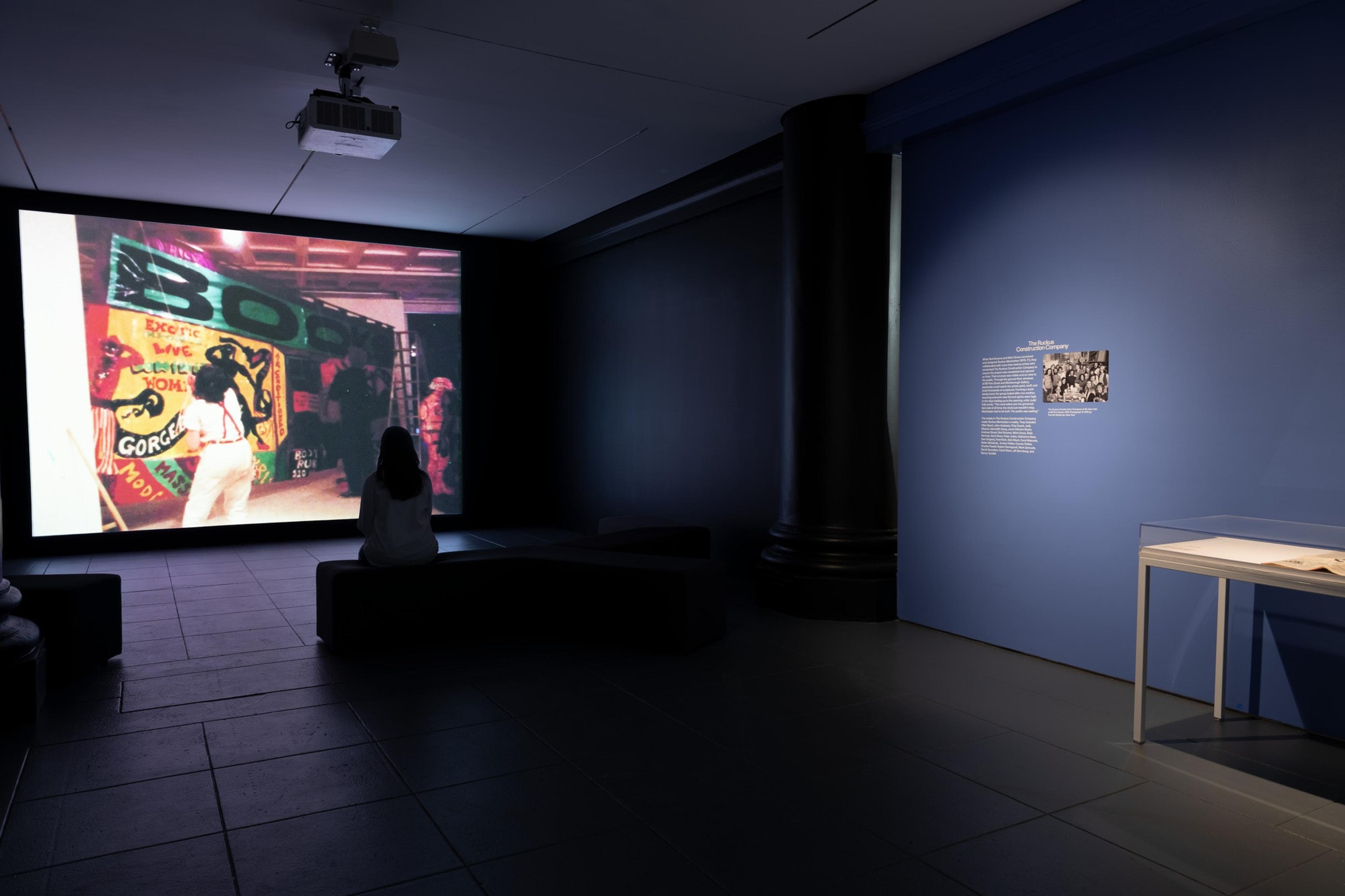 Installation view of <i>Red Grooms, Mimi Gross, and The Ruckus Construction Co.: Excerpts from “Ruckus Manhattan.” Brooklyn Museum</i>, June 13–November 2, 2025. © Red Grooms, Member of Artists Rights Society (ARS). © 2025 Mimi Gross / Artists Rights Society (ARS), New York. (Photo: Paula Abreu Pita)