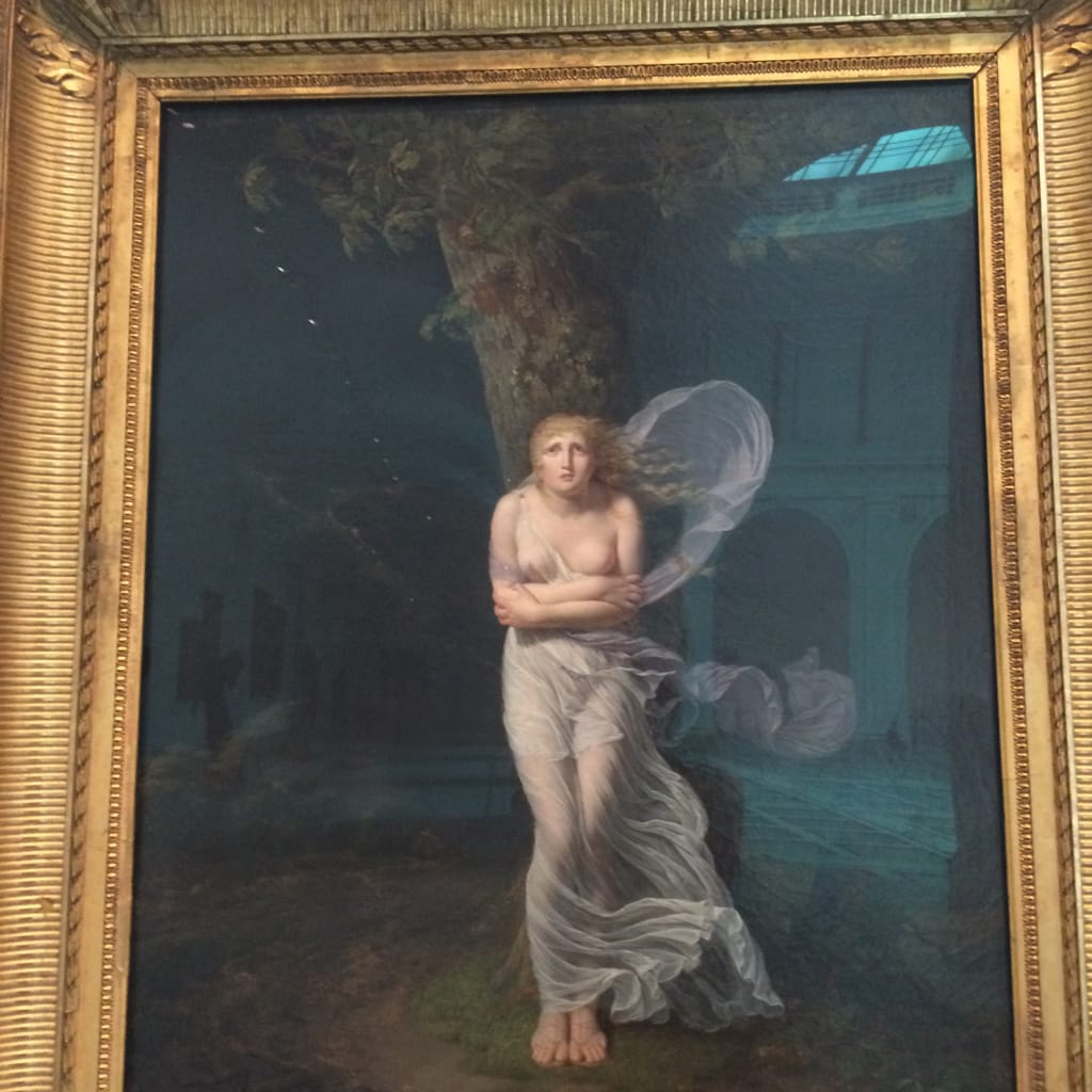 Young Woman Overtaken by a Storm (Une Jeune Femme s'étant Avancée