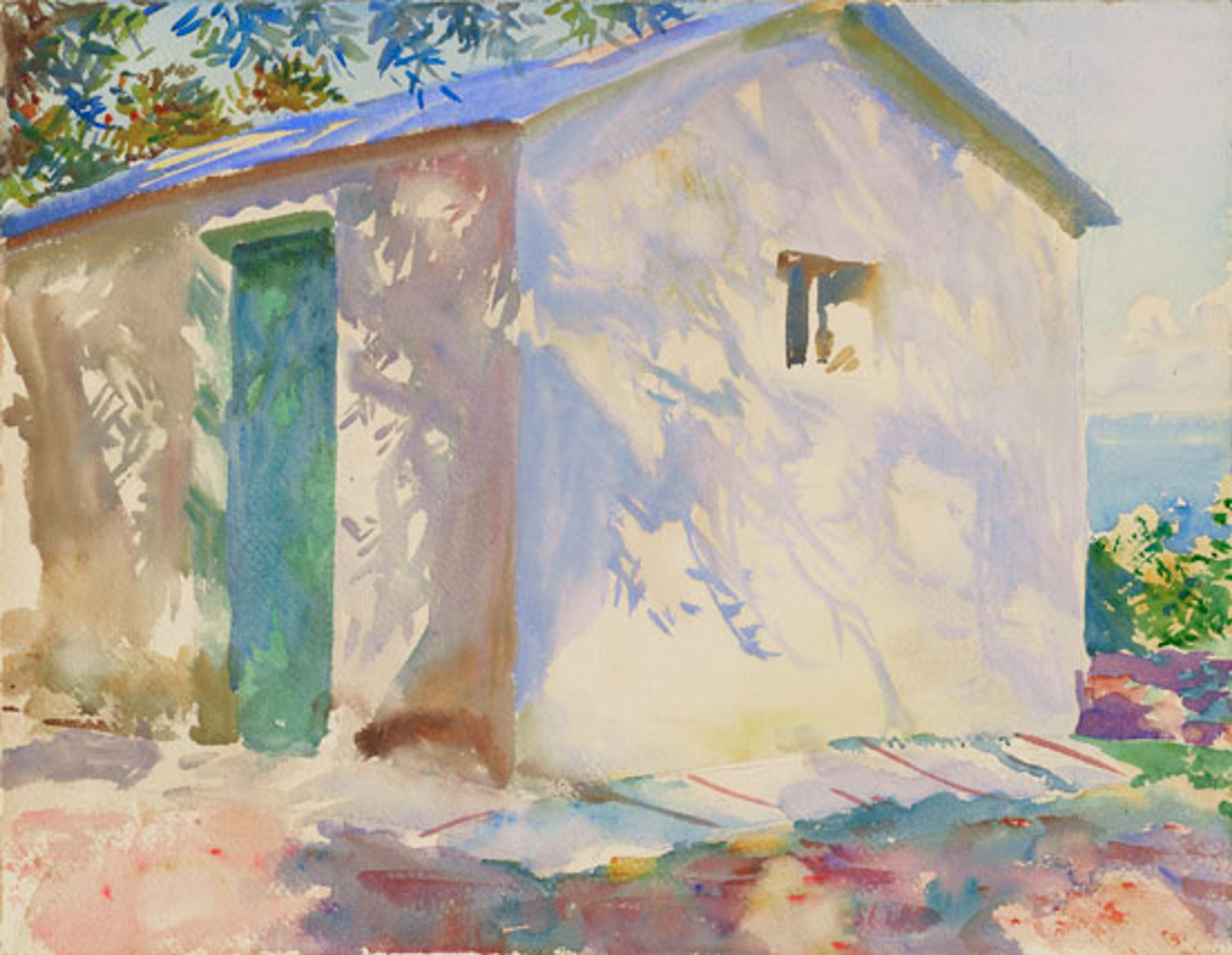 John Singer Sargent (American, 1856–1925). Corfu: Lights and Shadows, 1909. Translucent and opaque watercolor with graphite underdrawing, 157⁄8 x 207⁄8 in. (40.3 × 53 cm). Museum of Fine Arts, Boston, The Hayden Collection—Charles Henry Hayden Fund. Photograph © 2013 Museum of Fine Arts, Boston