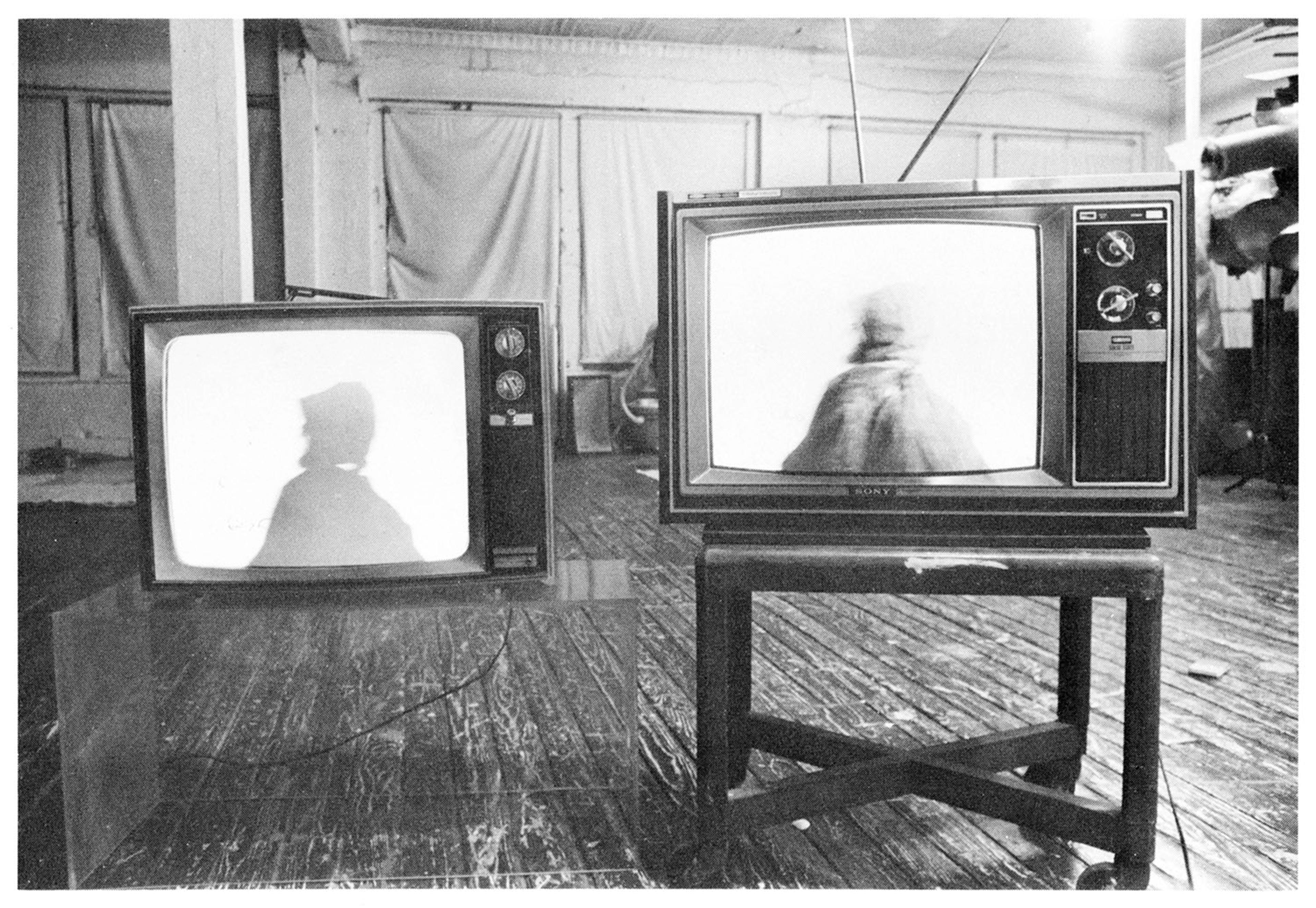 Howardena Pindell (American, born 1943). Installation view of Free, White and 21, 1980. In Dialectics of Isolation: An Exhibition of Third World Women Artists of the United States, A.I.R. Gallery (September 2–20, 1980). 12 min.15 sec. Courtesy of the artist and Garth Greenan Gallery, New York