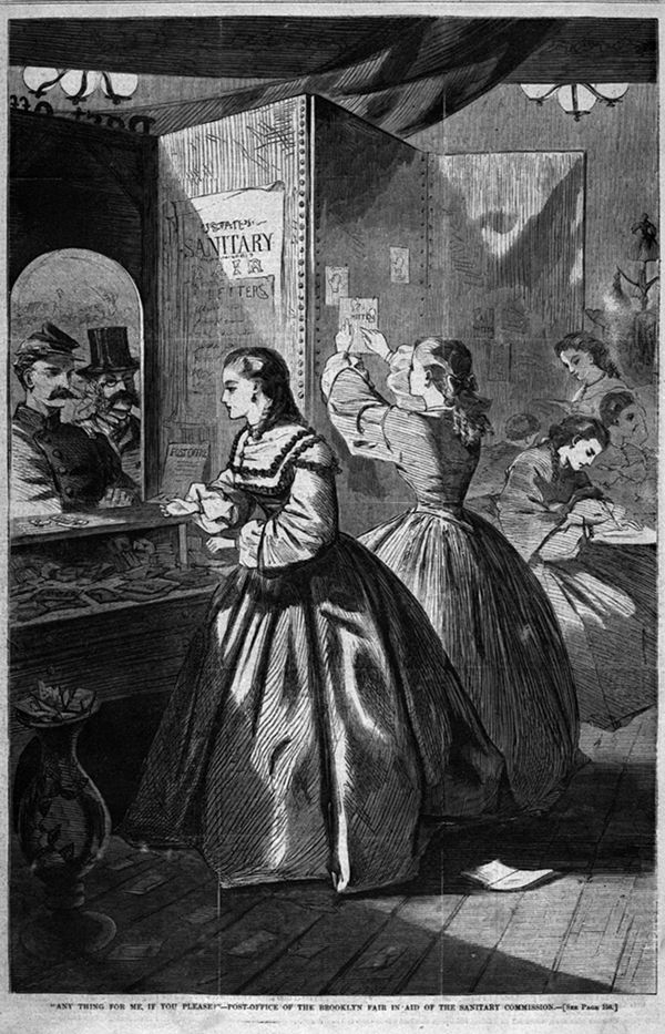 Vieille Photo Historique Originale - The Great Sanitary Fair, Philadelphie 1864