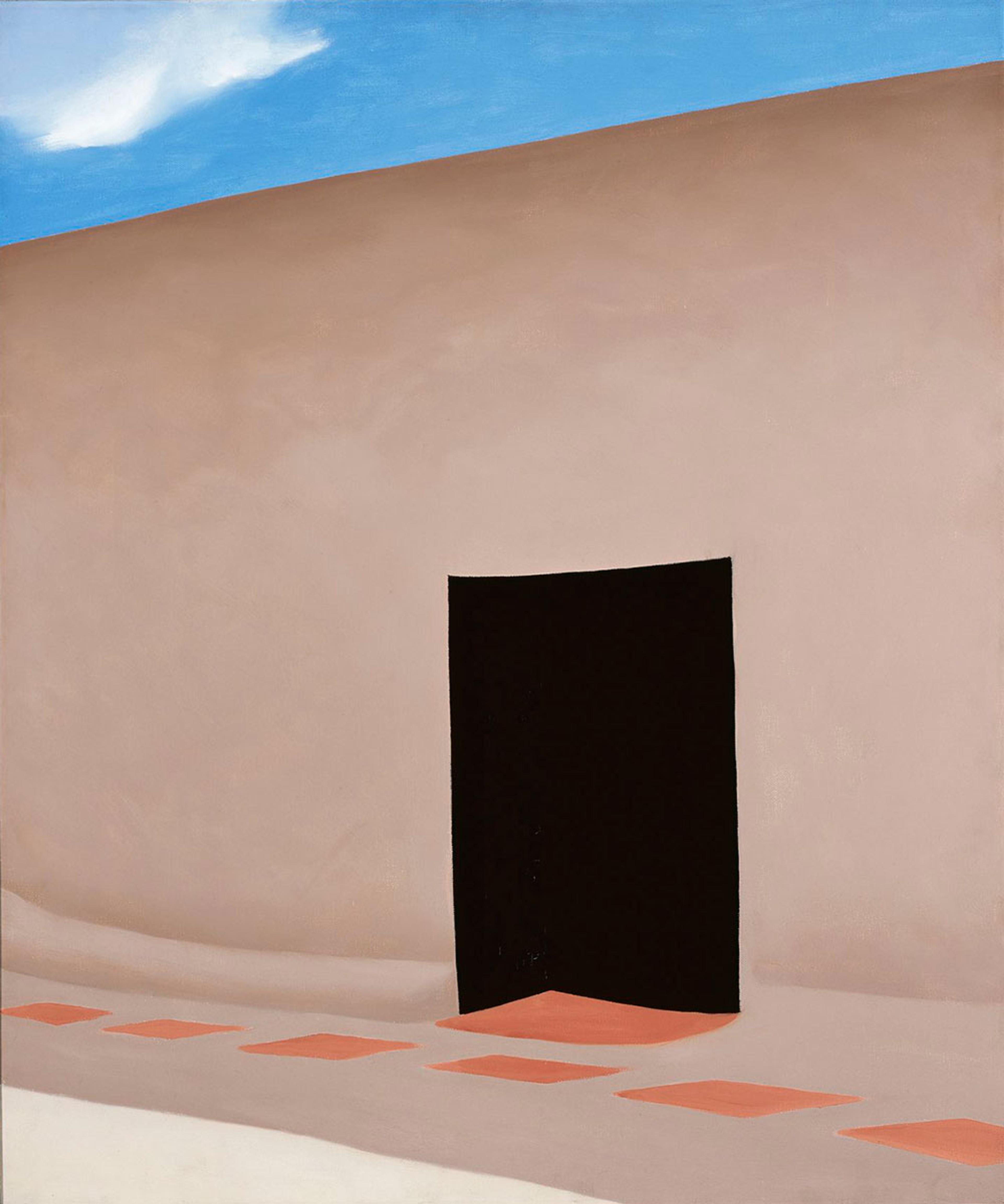 Georgia O’Keeffe (American, 1887–1986). Patio with Cloud, 1956. Oil on canvas, 36 x 30 in. (91.4 x 76.2 cm). Milwaukee Art Museum; Gift of Mrs. Edward R. Wehr, M1957.10. © Georgia O’Keeffe Museum/Artists Rights Society (ARS), New York. (Photo: P. Richard Eells)