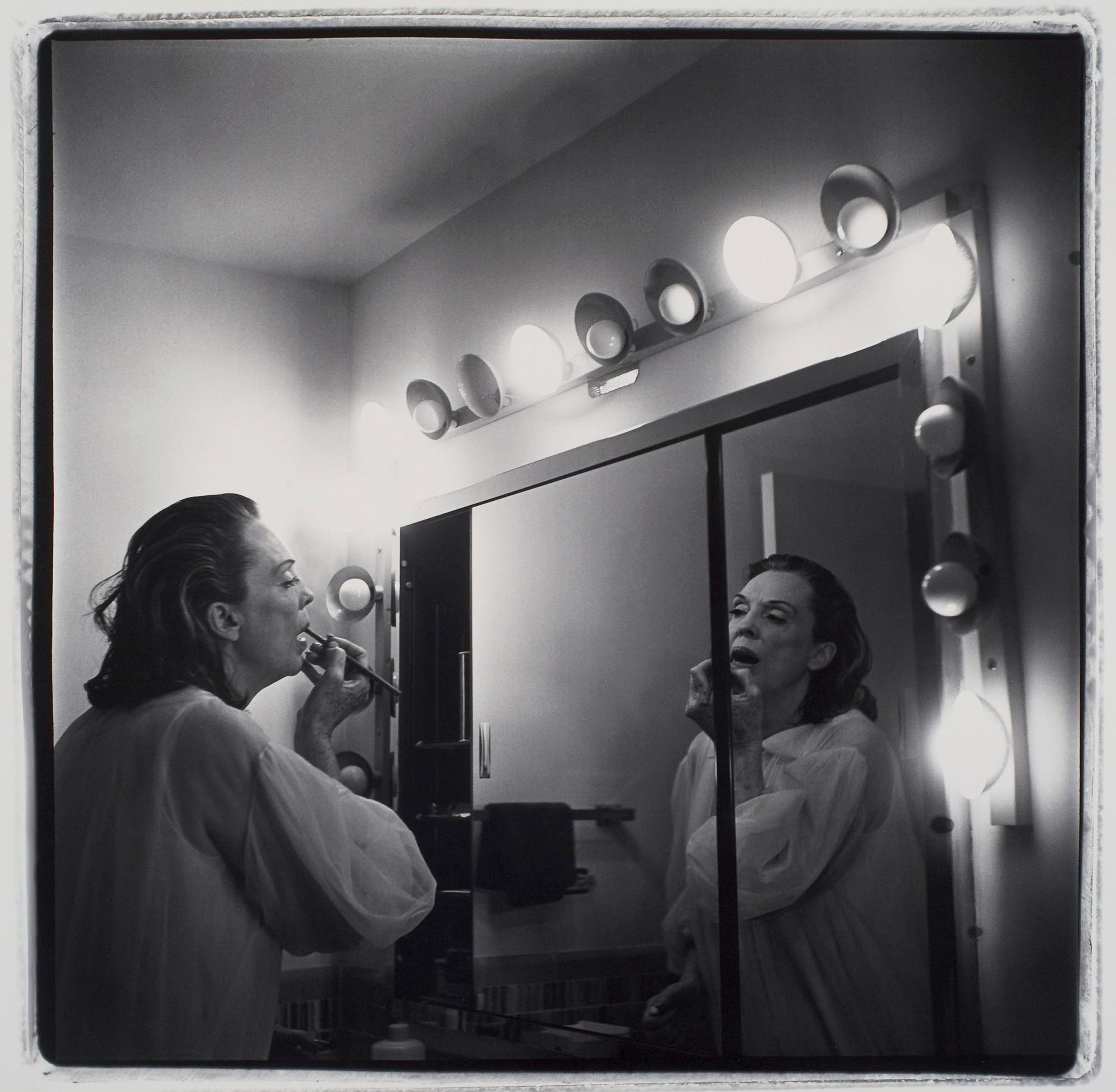 Marilyn Minter (American, born 1948). Coral Ridge Towers (Mom Making Up), 1969. Gelatin silver print, sheet 16 x 20 in. (40.6 x 50.8 cm). Collection of Beth Rudin DeWoody