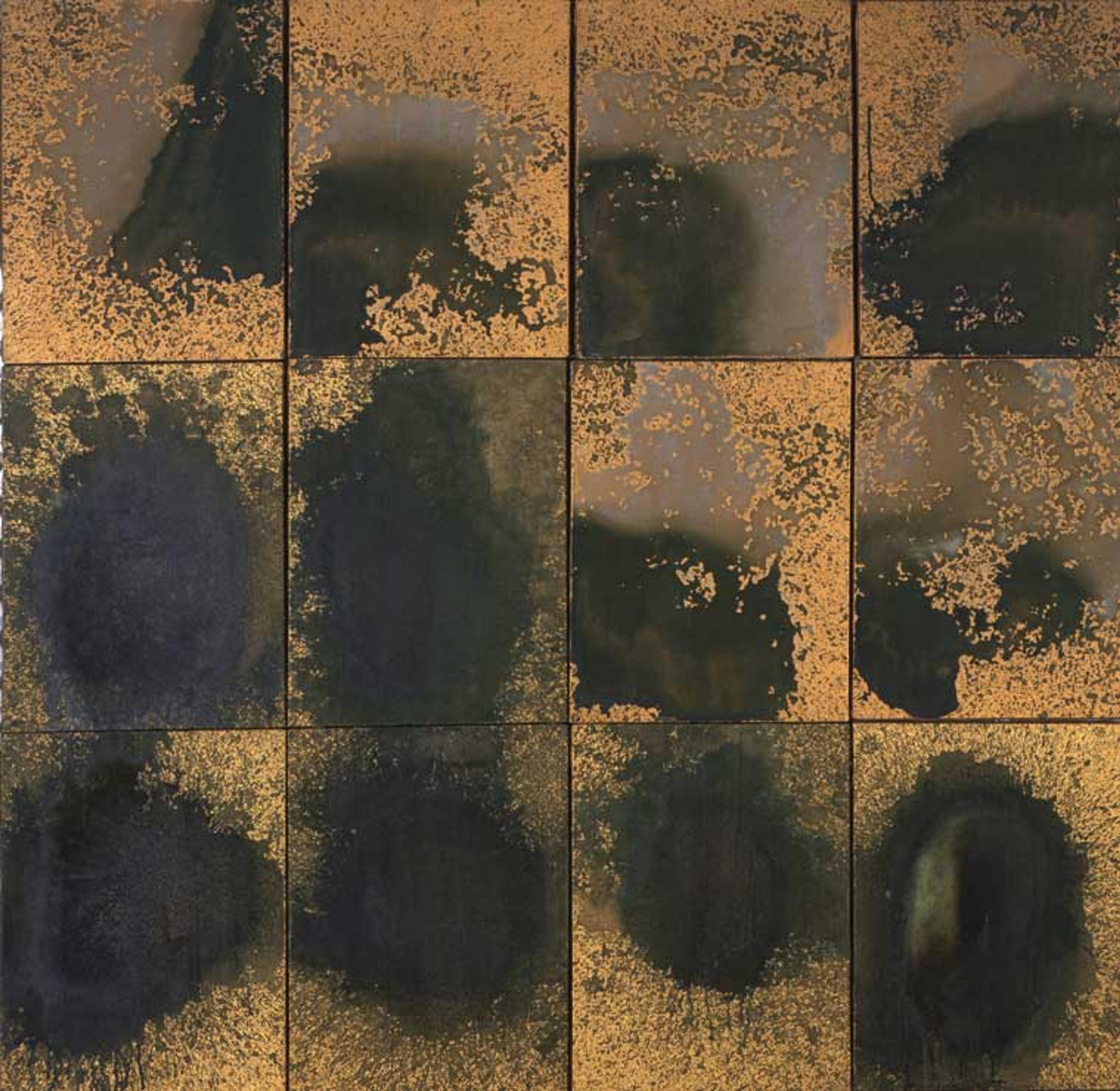 Andy Warhol (American, 1928–1987). Oxidation Painting (in 12 parts), 1978. Acrylic and urine on linen, 48 × 49 in. (121.9 × 124.5 cm). The Andy Warhol Museum, Pittsburgh; Founding Collection, Contribution The Andy Warhol Foundation for the Visual Arts, Inc. © 2010 The Andy Warhol Foundation for the Visual Arts/Artists Rights Society (ARS), New York