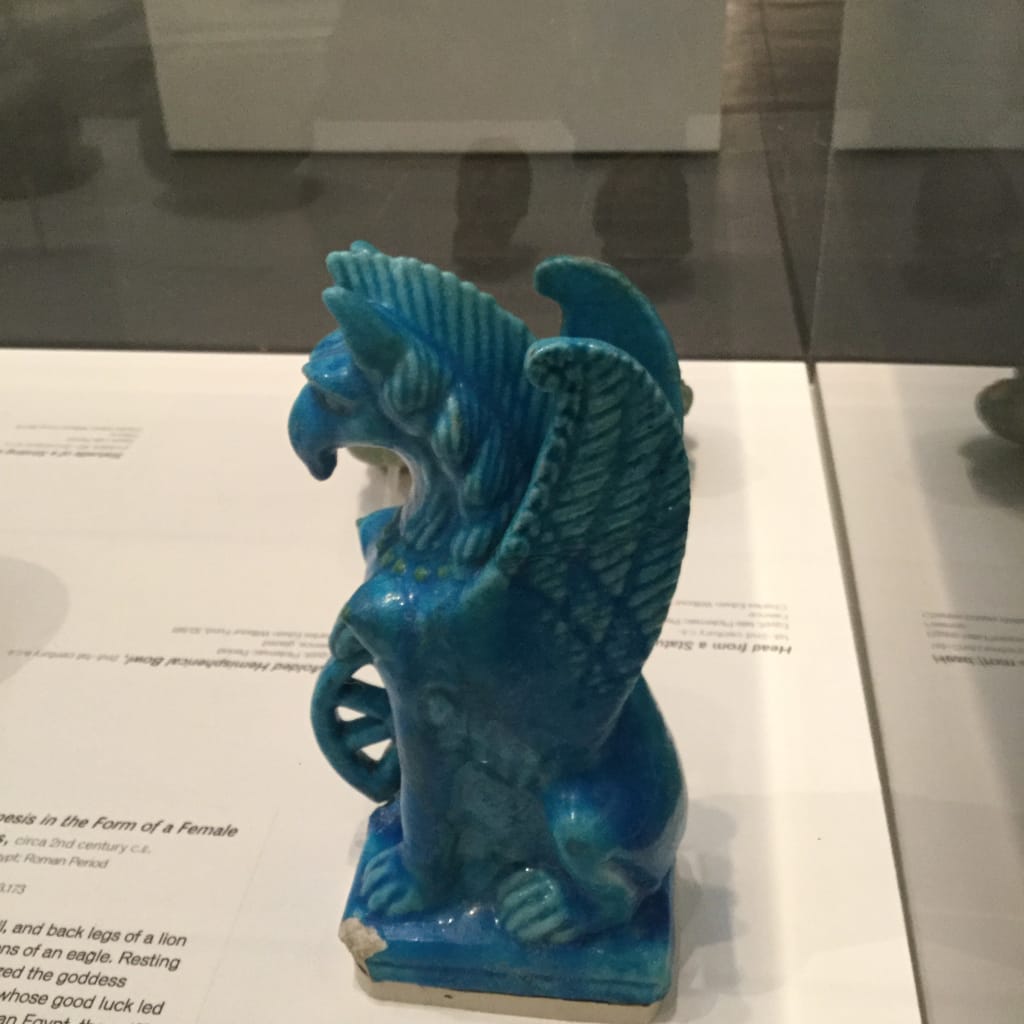 Statuette of Nemesis in Form of Female Griffin with Wings