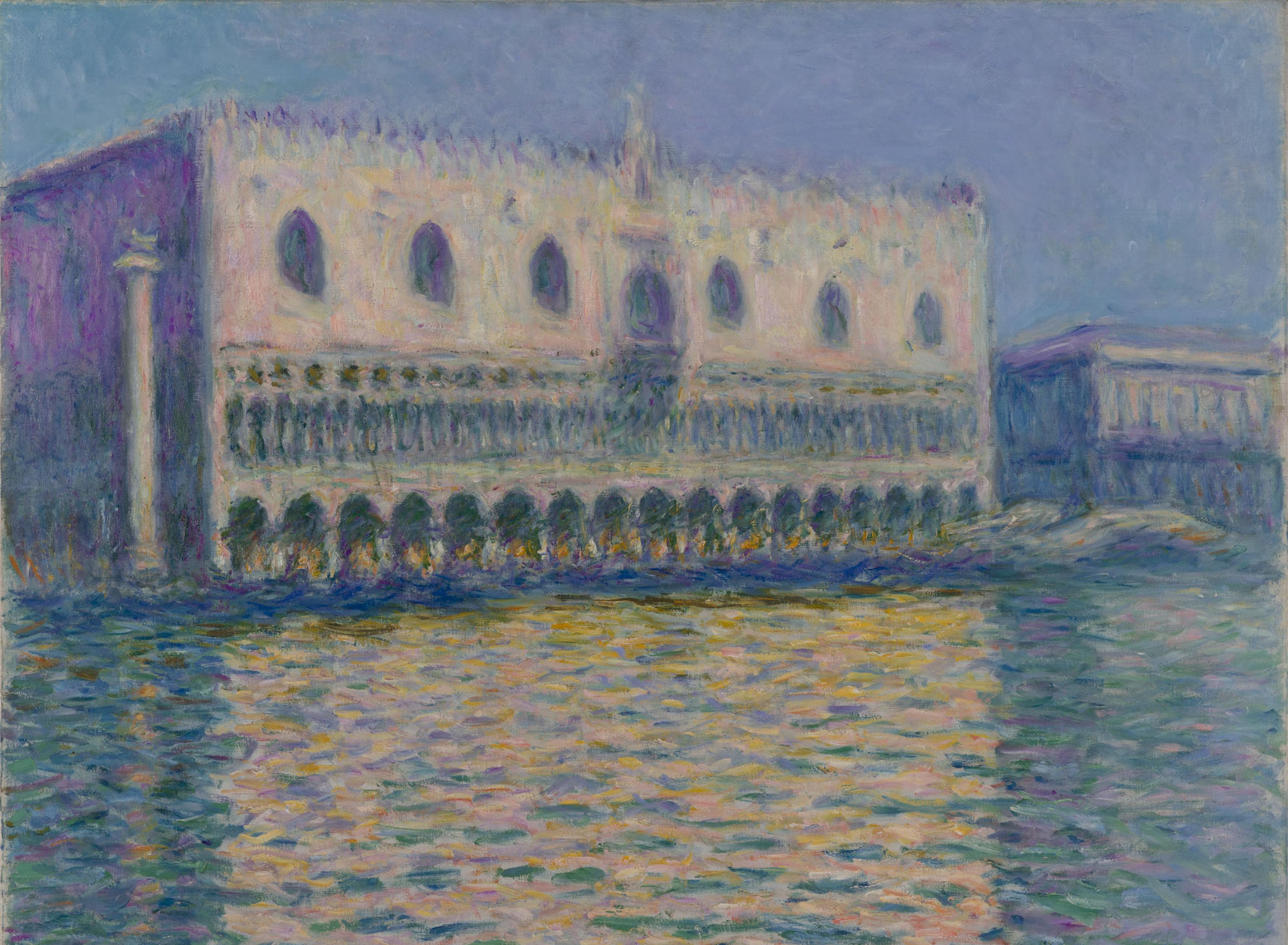 Impressionist painting of Palazzo Ducale in Venice