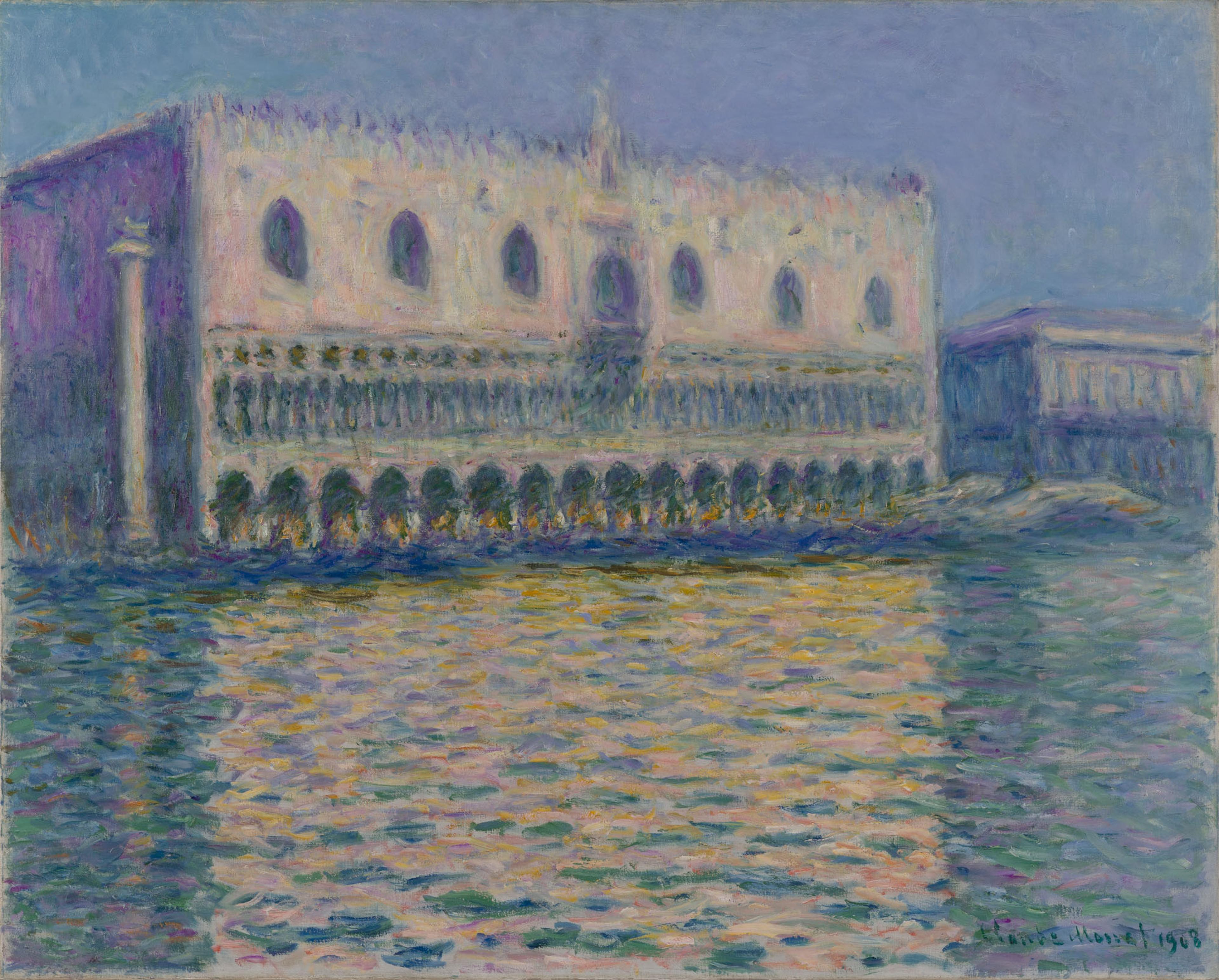 Impressionist painting of the Doge’s Palace in Venice