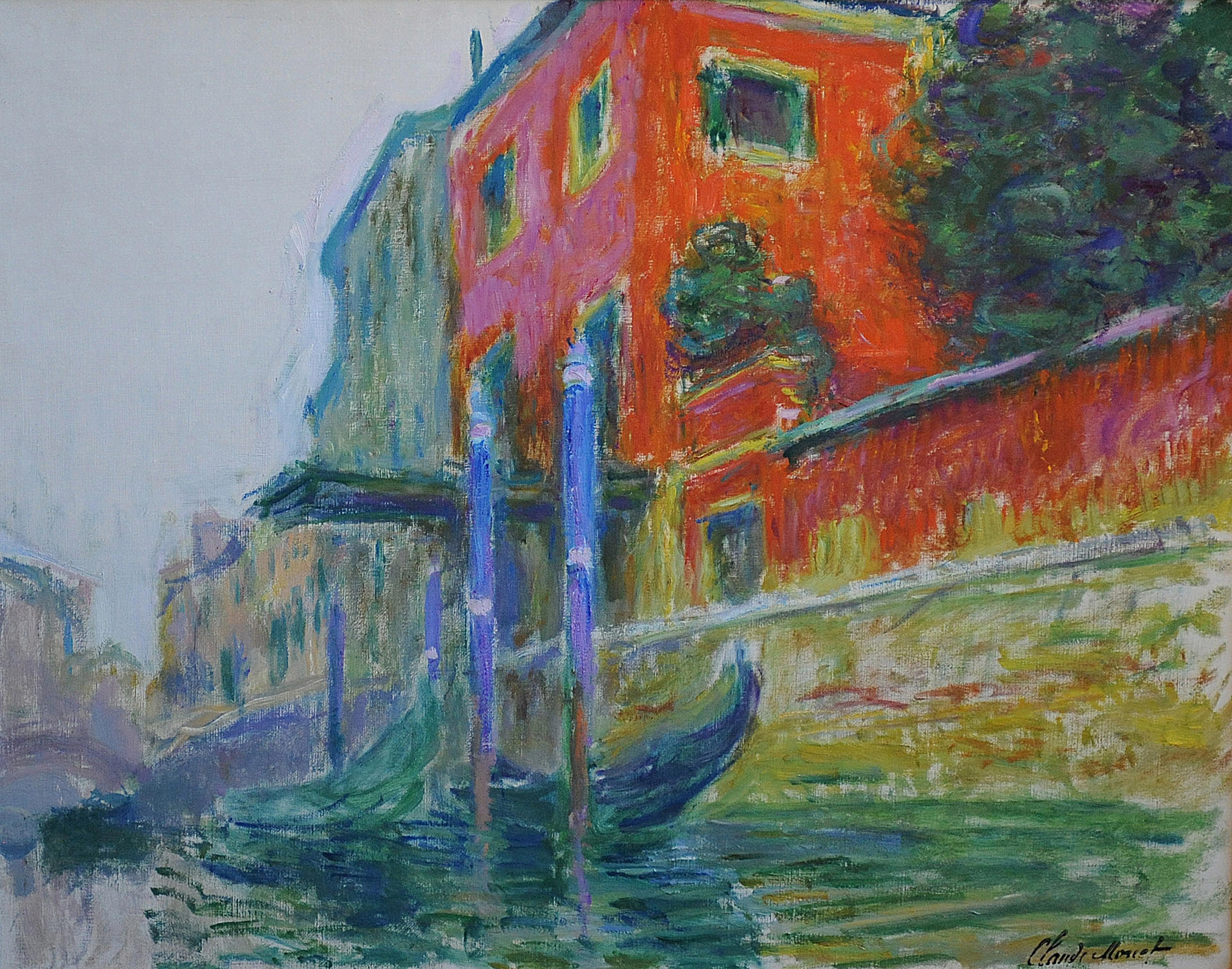 Claude Monet. <i>The Red House</i>, 1908. Oil sketch on canvas. Collection Galerie Larock-Granoff