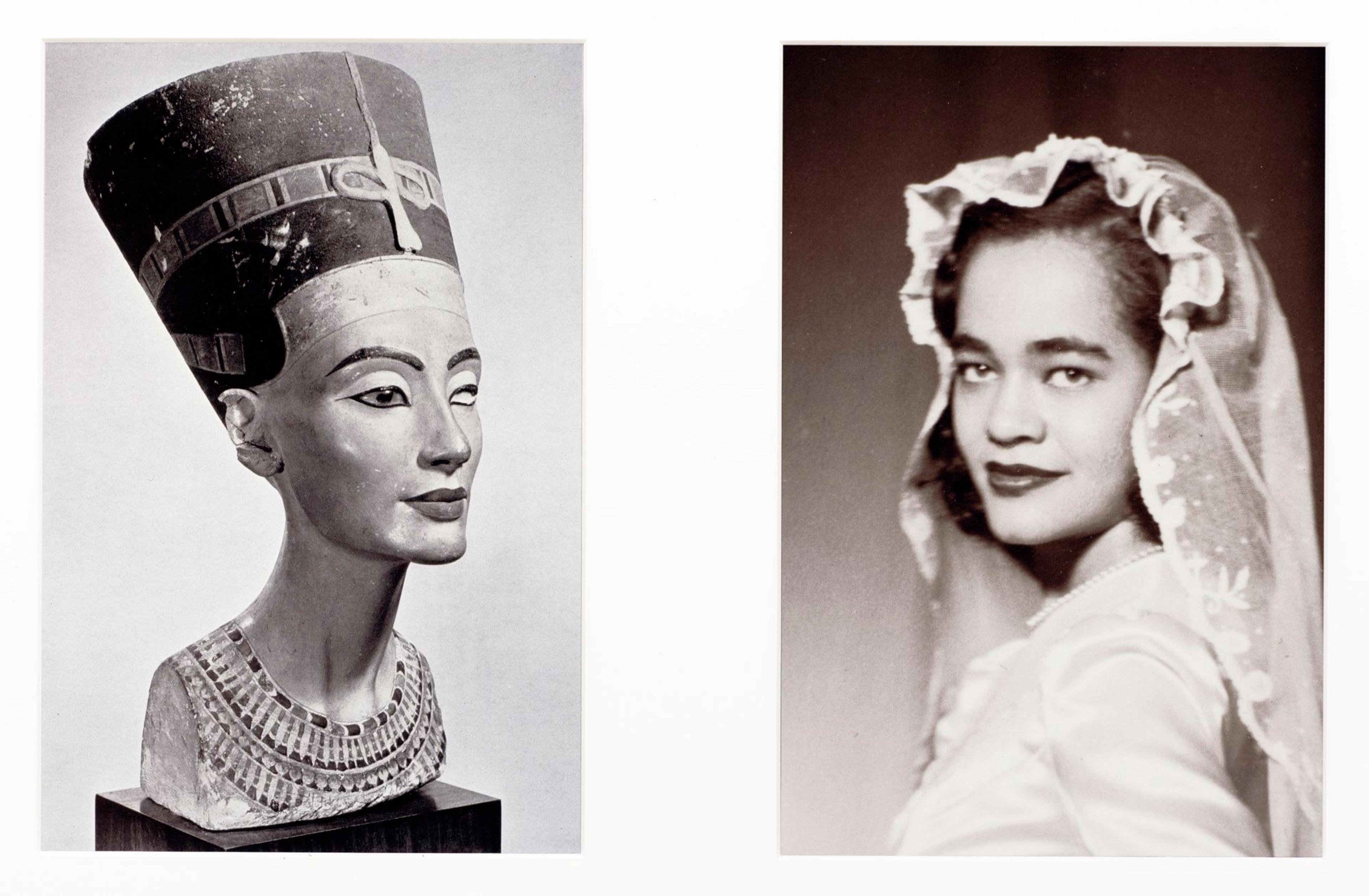 Lorraine O'Grady (American, born 1934). Miscegenated Family Album (Sisters I), L: Nerfnefruaten Nefertiti; R: Devonia Evangeline O’Grady, 1980/1994. Cibachrome photographs, 26 × 37 in. (66.04 × 93.98 cm). Edition of 8 plus 1 artist’s proof. Courtesy of Alexander Gray Associates, New York. © Lorraine O’Grady/Artists Rights Society (ARS), New York