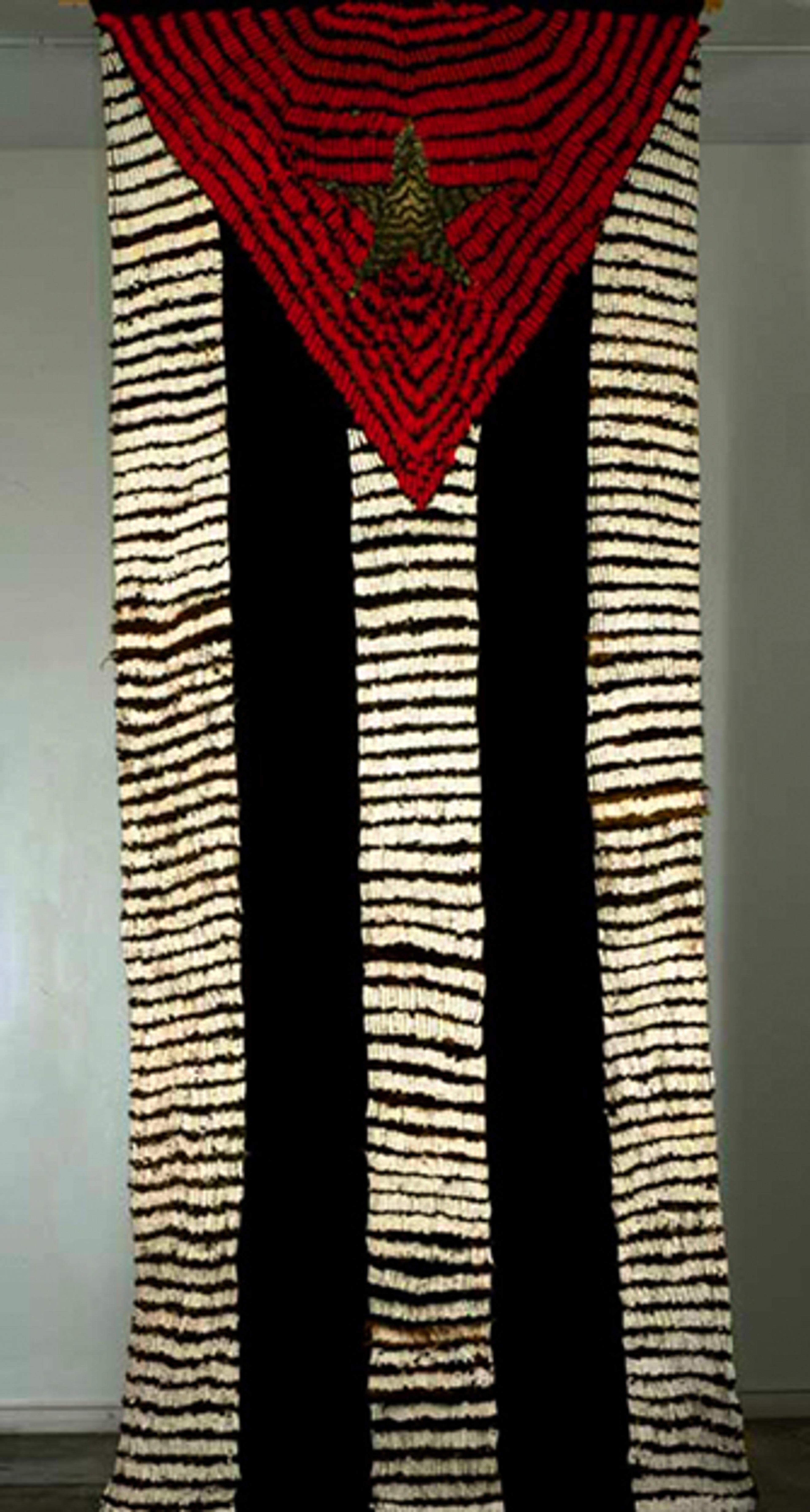 Tania Bruguera (Cuban, b. 1968). Statistic (Estadistica), 1996. Textile, human hair of anonymous Cubans, thread, and fabric. Private collection, New York