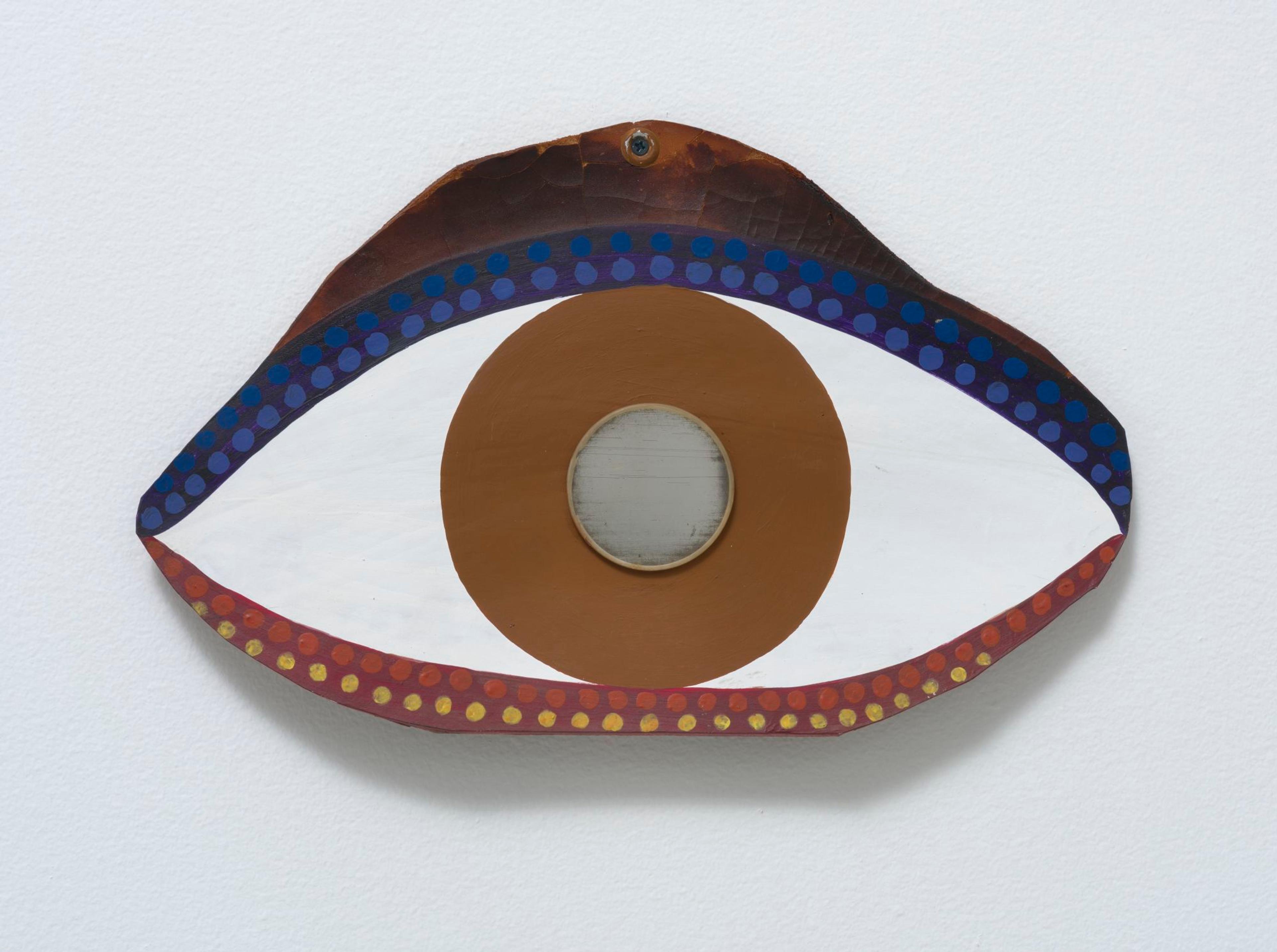 Betye Saar (American, born 1926). Eye, 1972. Acrylic on leather, 8 1/2 x 13 3/4 in. (21.6 x 34.9 cm). Collection of Sheila Siber and David Limburger. © Betye Saar. Courtesy of the artist and Roberts Projects, Los Angeles