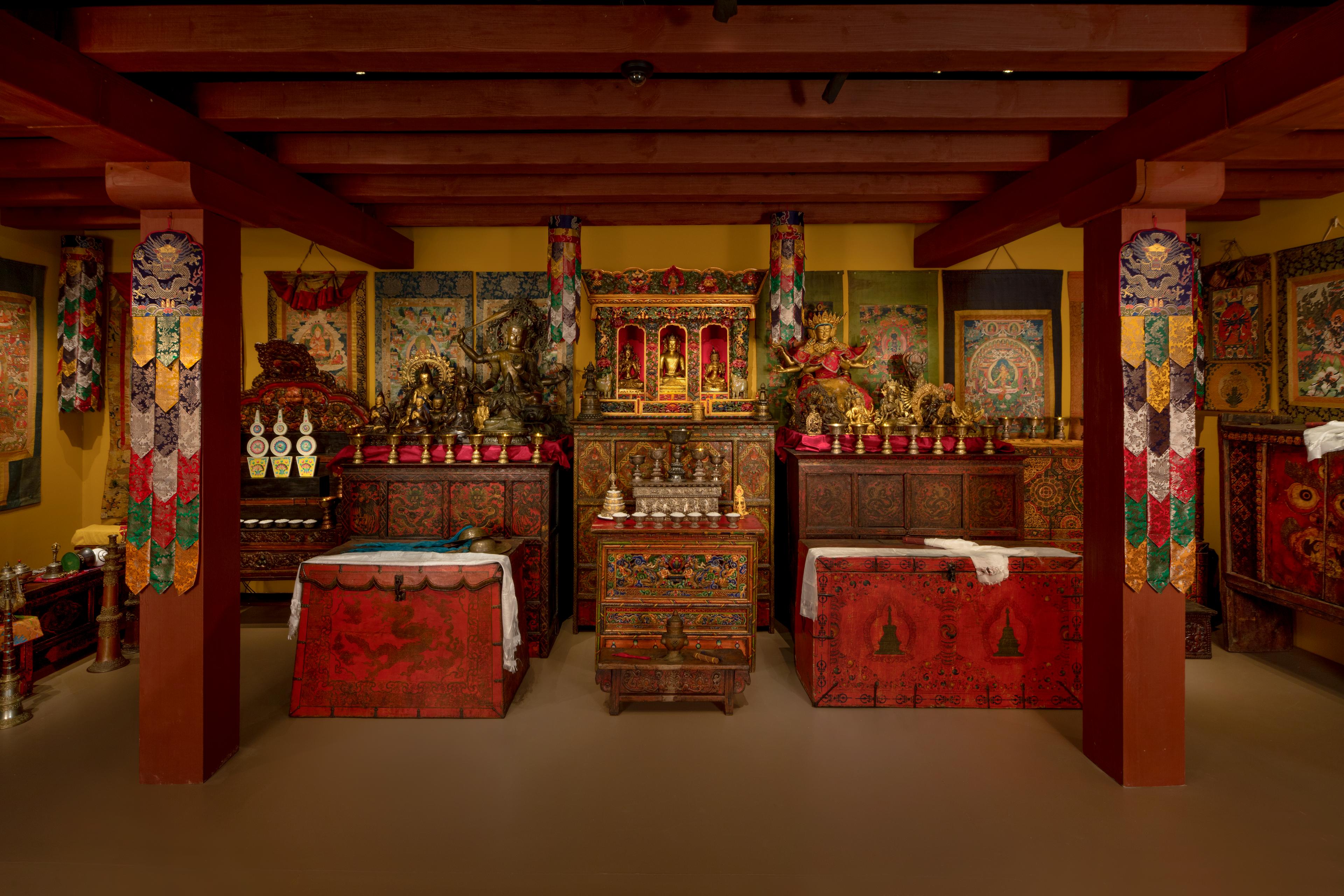 Rubin Museum Tibetan Buddhist Shrine Room, 2025. (Photo: Dave De Armas, courtesy of the Rubin Museum of Himalayan Art)