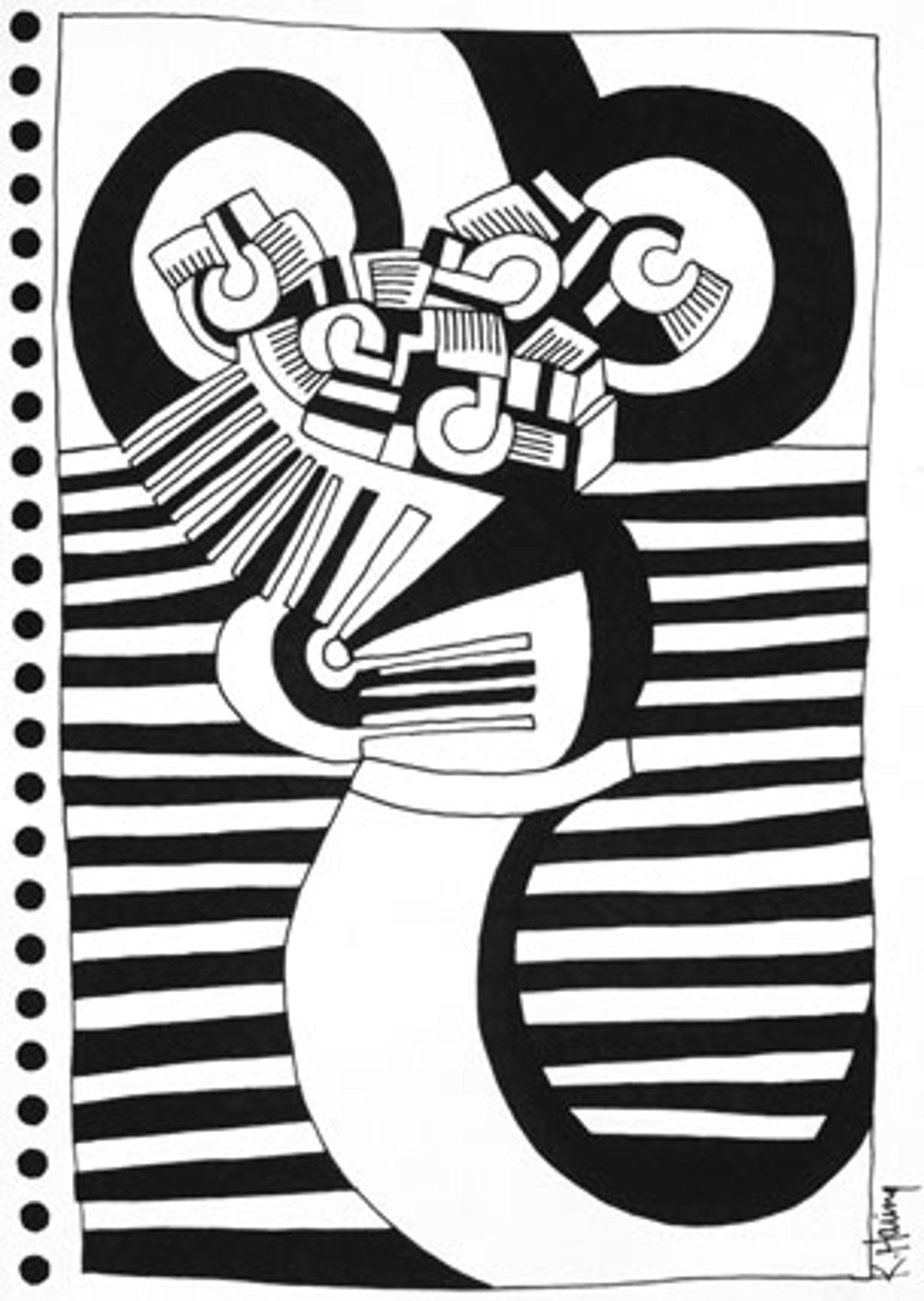 Keith Haring (American, 1958–1990). Untitled, 1978. Various inks and pencils on paper, 81⁄2 x 11 in. (21.6 × 27.9 cm). Collection Keith Haring Foundation. © Keith Haring Foundation