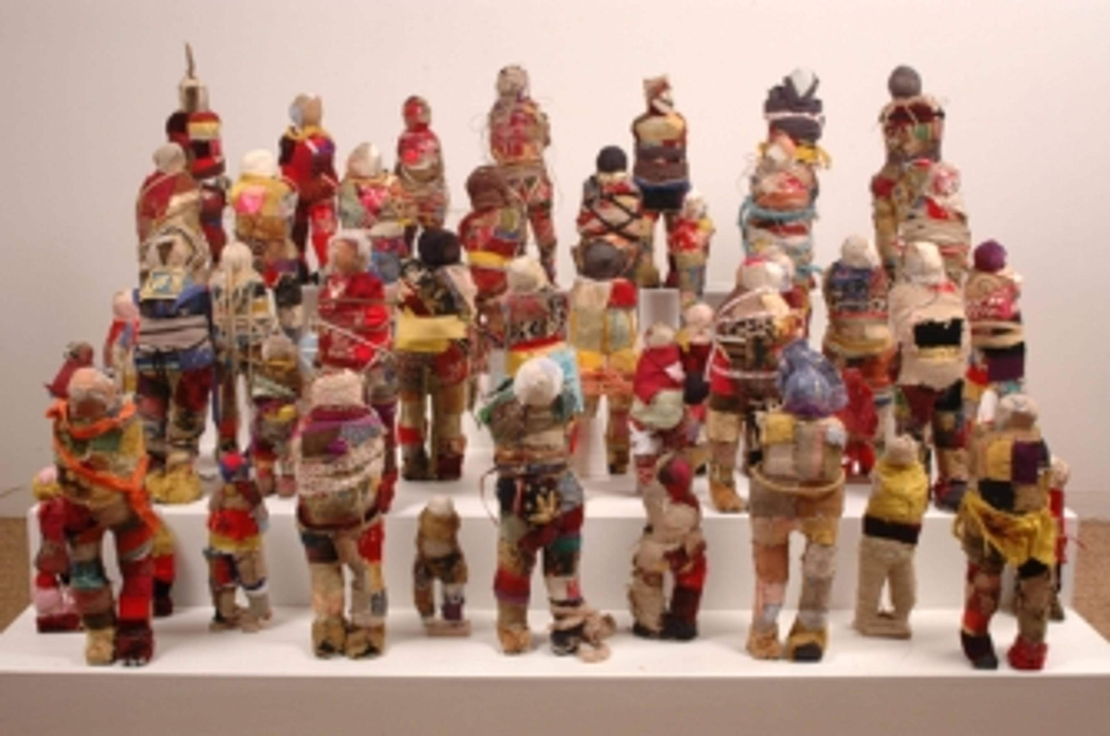 Alex Burke (b. Martinique 1944; works in France). The Spirit of Caribbean, 2006. Forty-seven dolls; fabric and other materials, dimensions variable. Courtesy of the artist (Photo: Franck Girier Du Fournier)