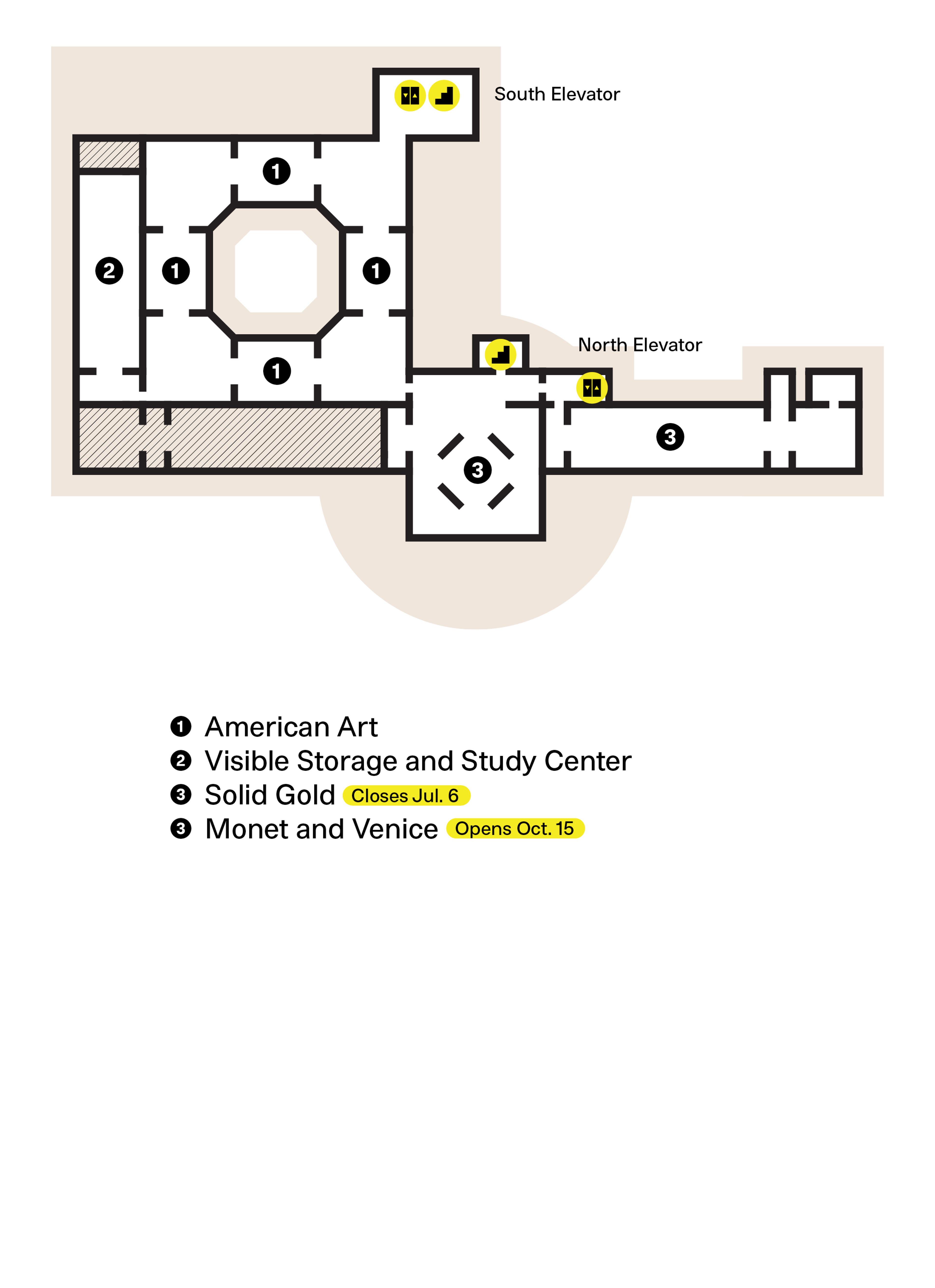 Map of the fifth floor