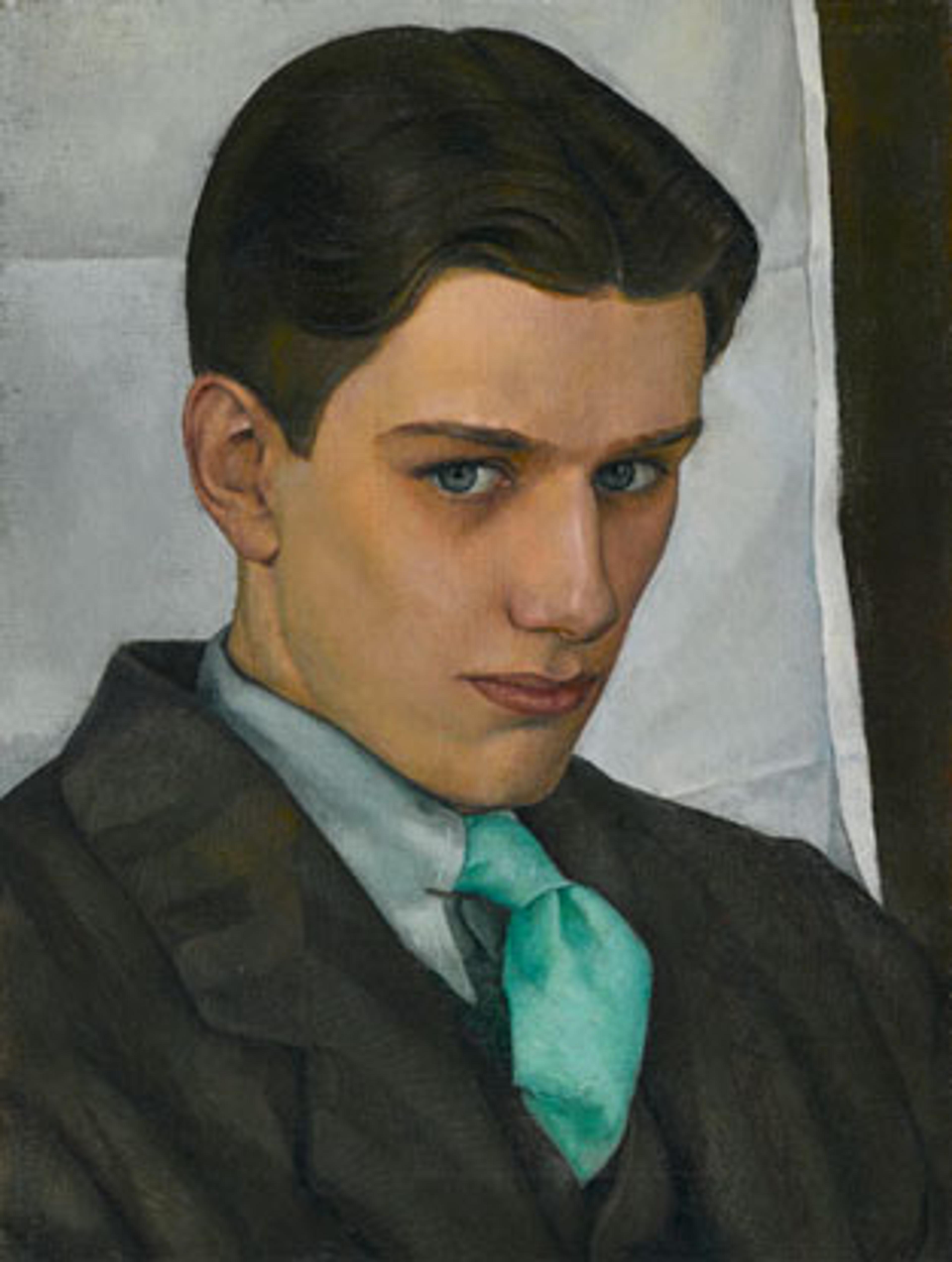 Luigi Lucioni (American, 1900–1988). Paul Cadmus, 1928. Oil on canvas, 16 × 121⁄8 in. (40.6 × 30.8 cm). Brooklyn Museum, Dick S. Ramsay Fund, 2007.28