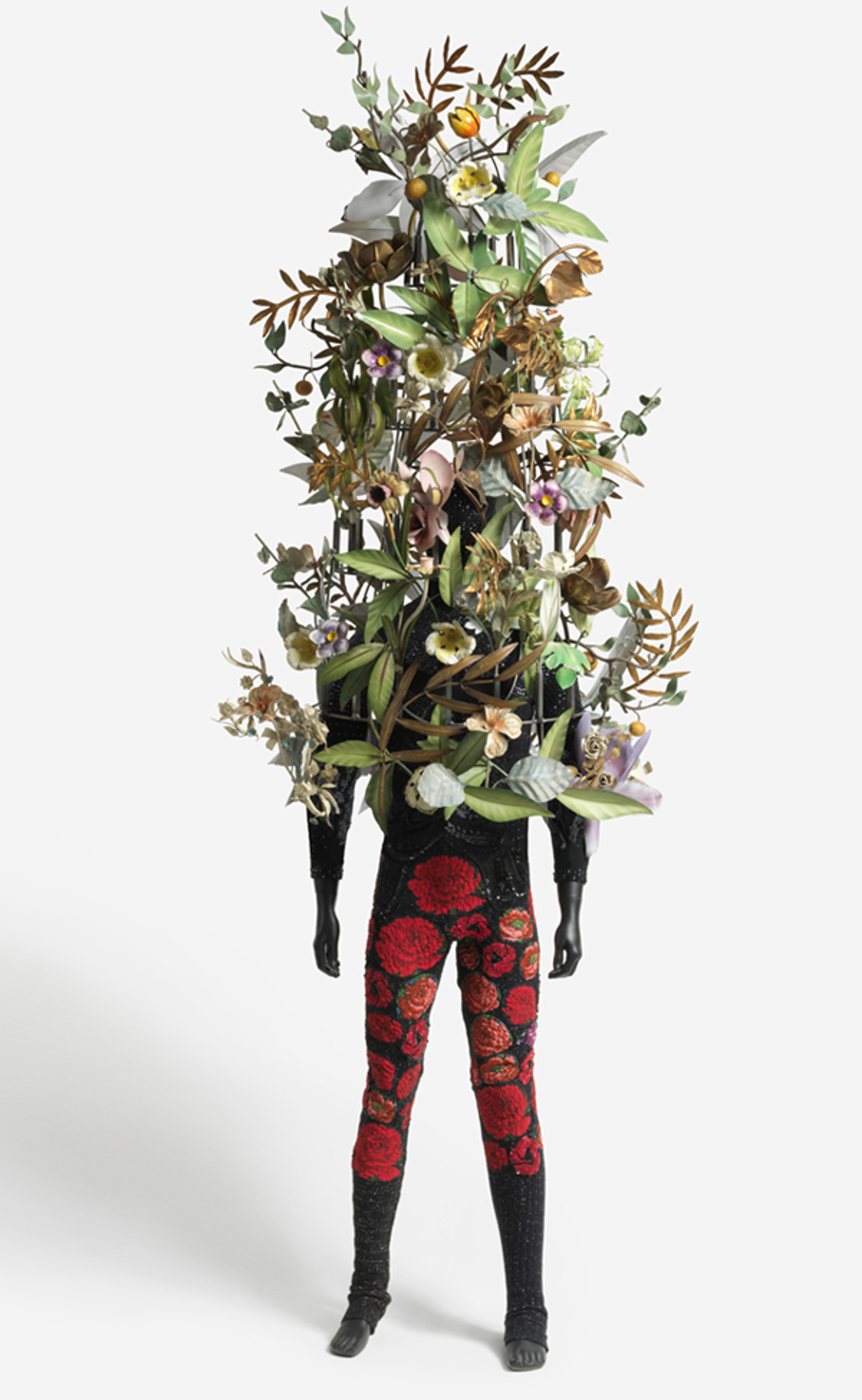 Nick Cave (American, b. 1959). Soundsuit, 2008. Mixed media, 82 × 24 × 24 in. (208.3 × 61 × 61 cm). Brooklyn Museum, Mary Smith Dorward Fund, TL2009.6