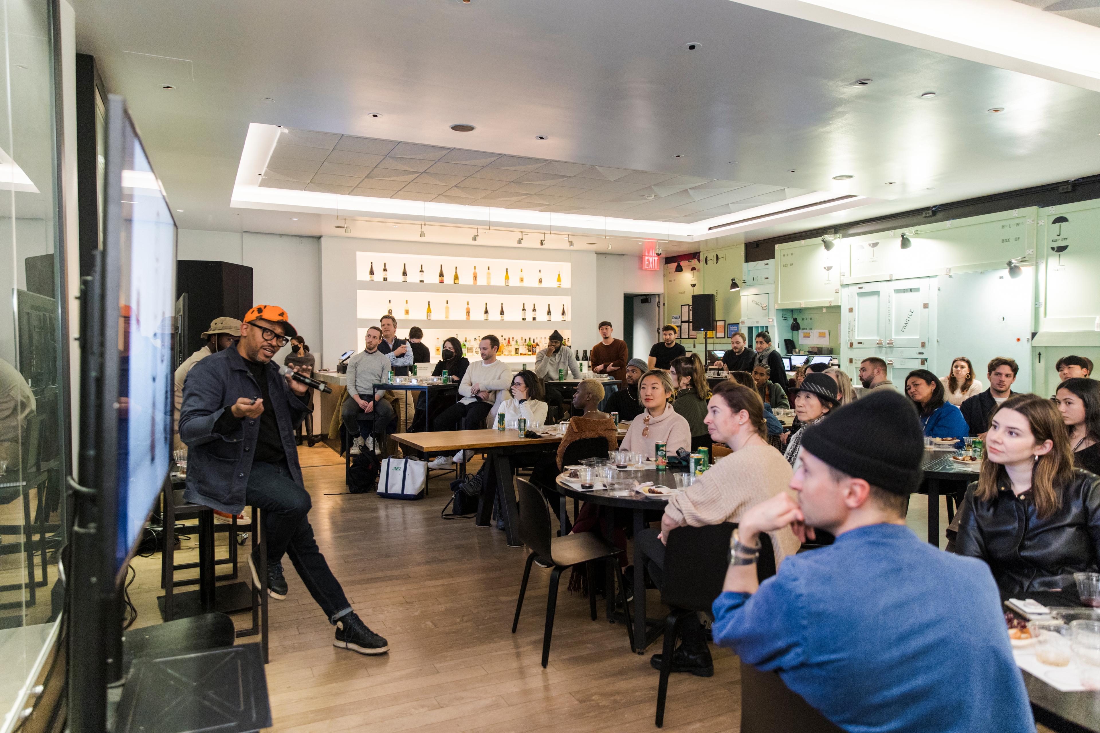 Attendees at Art History Happy Hour, 2022. (Photo: Kolin Mendez Photography)