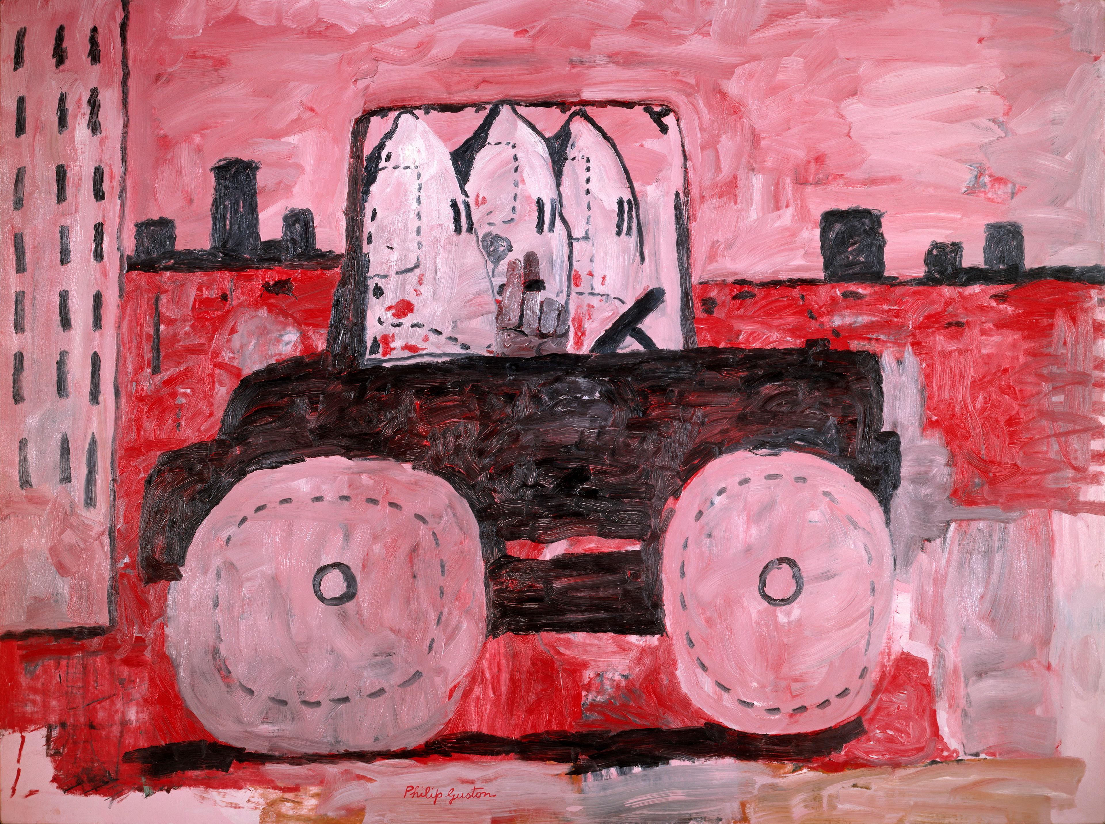 Philip Guston (American, b. Canada, 1913–1980). City Limits, 1969. Oil on canvas, 77 × 1031⁄4 in. (195.6 × 262.2 cm). The Museum of Modern Art, New York, Gift of Musa Guston, 1991. © The Estate of Philip Guston