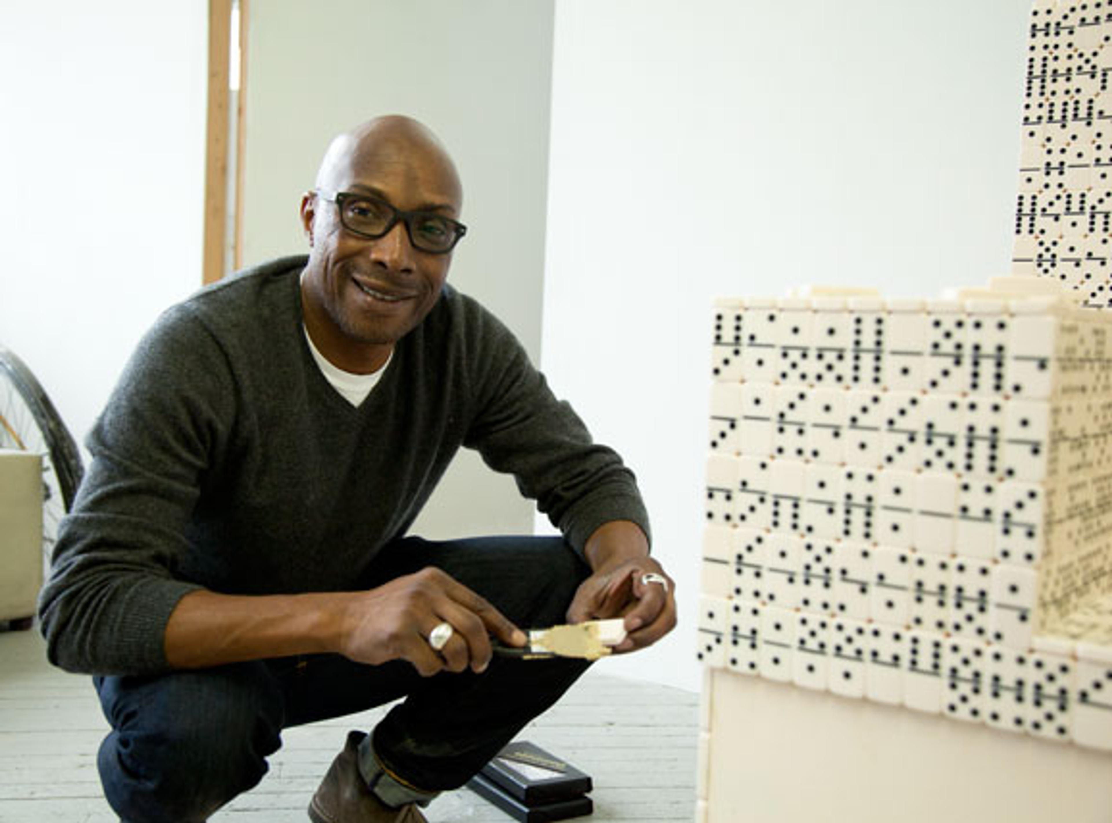 Duron Jackson in his studio. Photo by Pierce Jackson