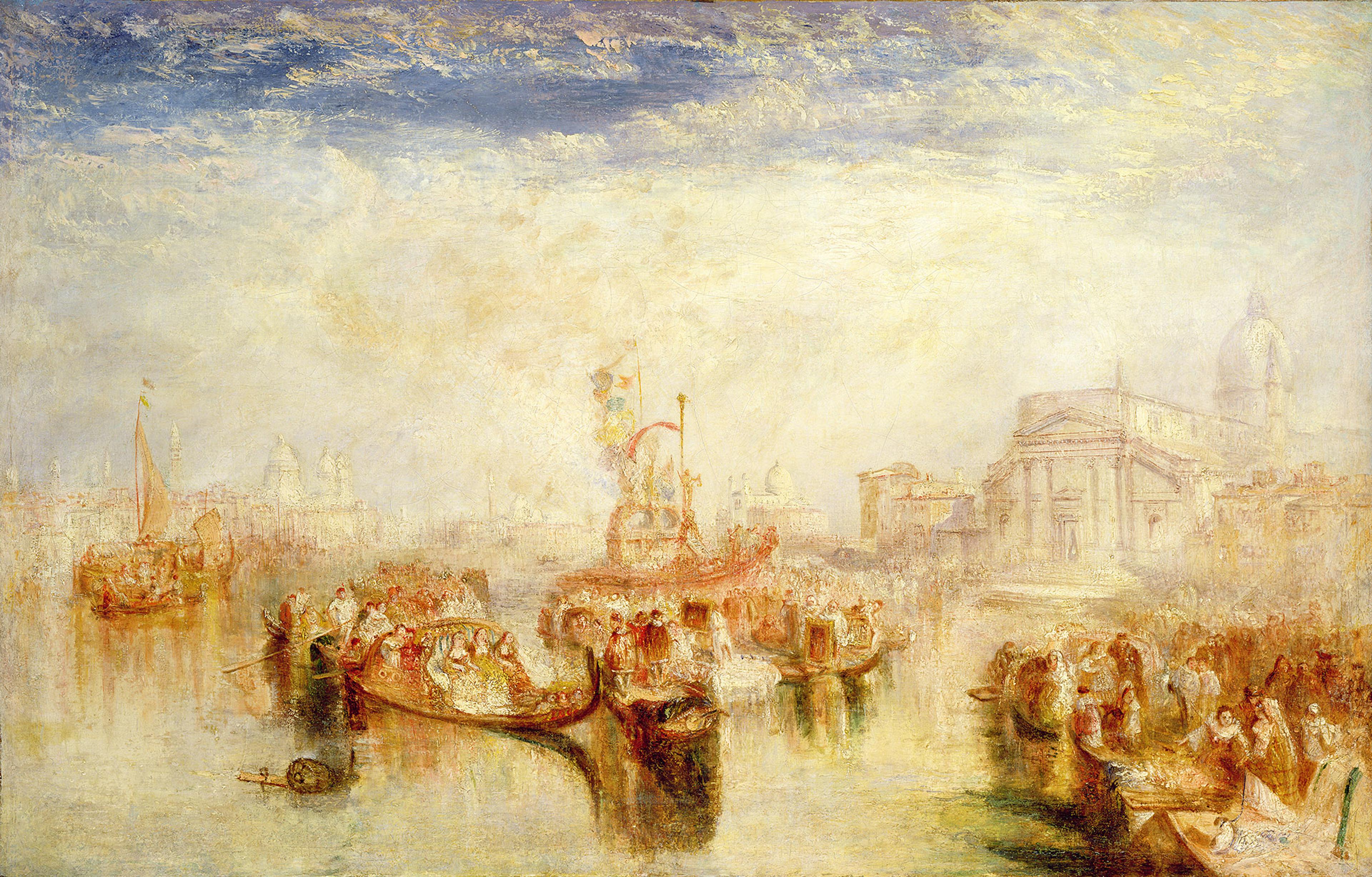J. M. W. Turner. <i>Depositing of John Bellini’s Three Pictures in La Chiesa Redentore, Venice</i>, 1841. Oil on canvas. Private collection. (Photo: © Agnew's, London / Bridgeman Images)
