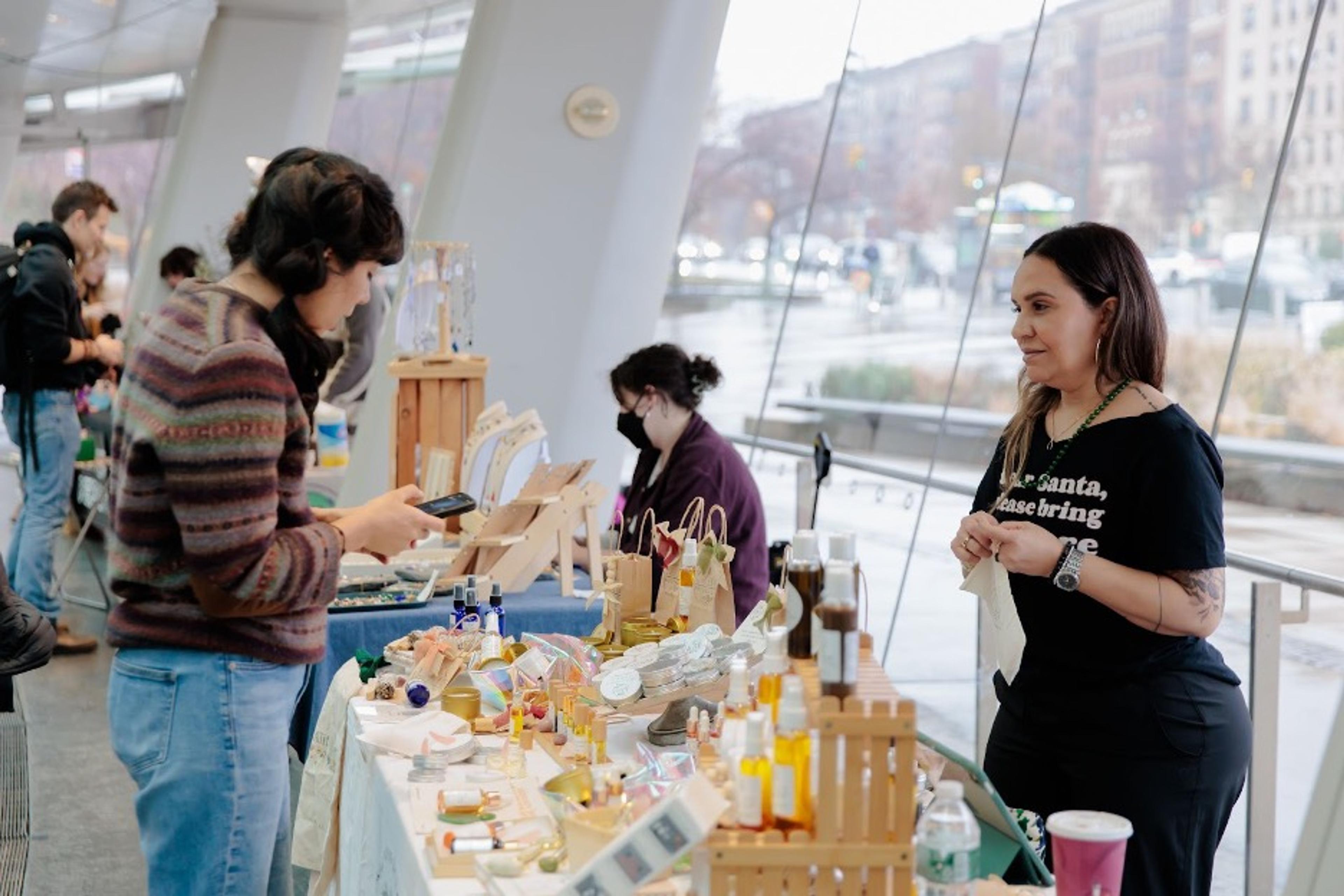 Winter Pop-Up Market at the Brooklyn Museum, December 2023. (Photo: Kolin Mendez)