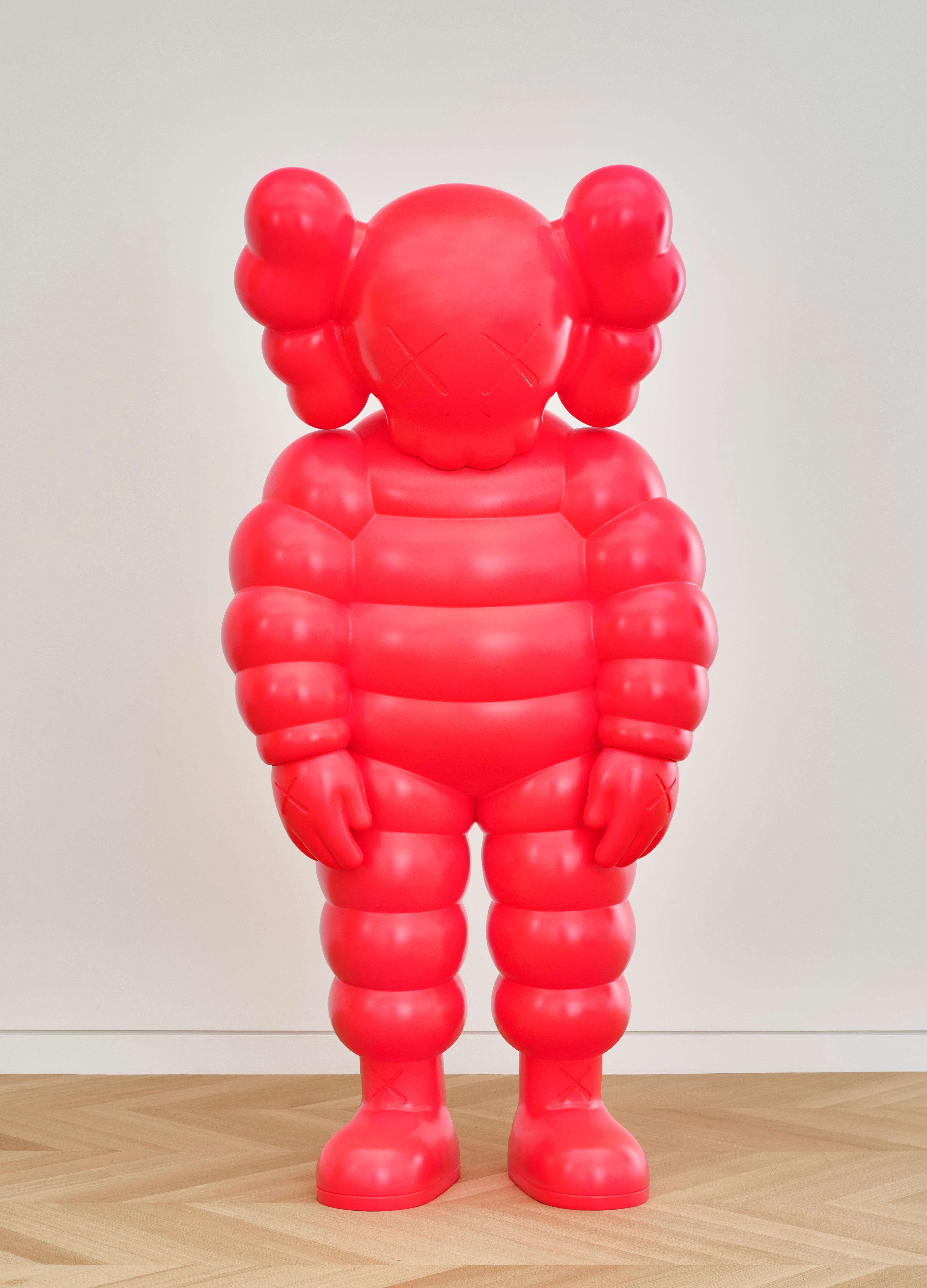 KAWS (American, born 1974). WHAT PARTY, 2020. Bronze, paint, 90 × 435/16 × 353/8 in. (228.6 × 110 × 89.9 cm). © KAWS. (Photo: Michael Biondo)