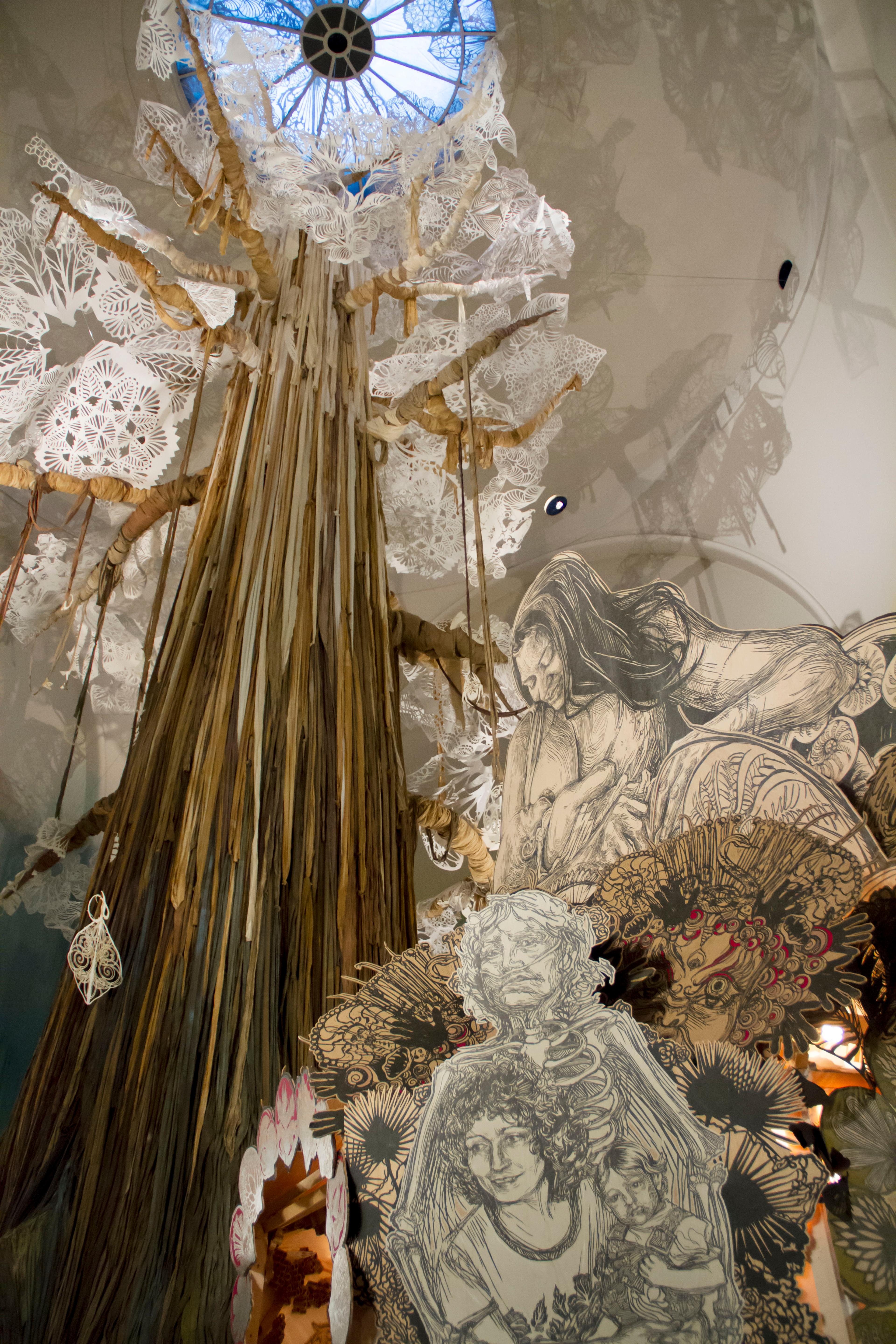 Swoon (American, b. 1978). Swoon: Submerged Motherlands, 2014. Brooklyn Museum photograph