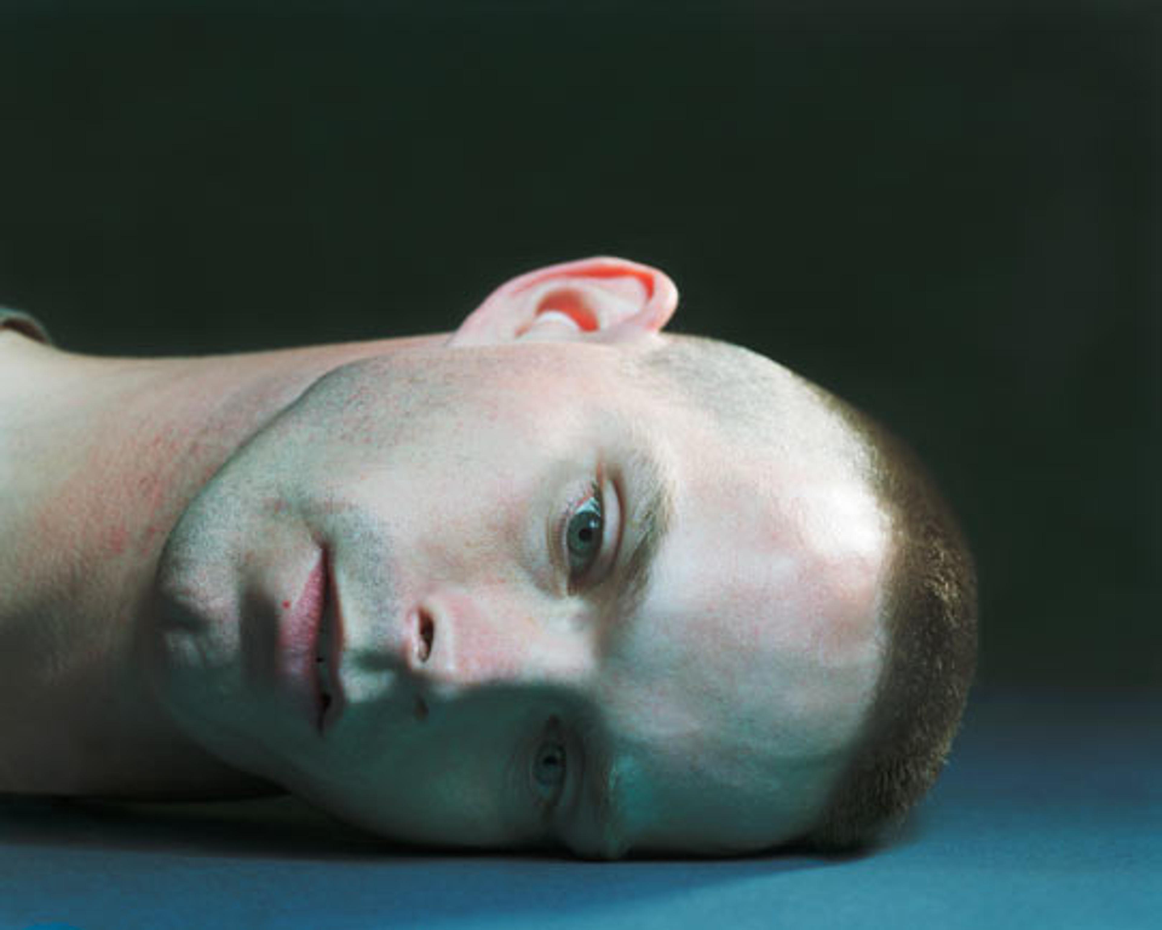 Suzanne Opton (American, b. 1950). Soldier: Claxton—120 days in Afghanistan, Fort Drum, NY, 2005. Inkjet print, edition 1 of 5. Brooklyn Museumm, Gift of Rudolph DeMasi, by exchange, 2007.24